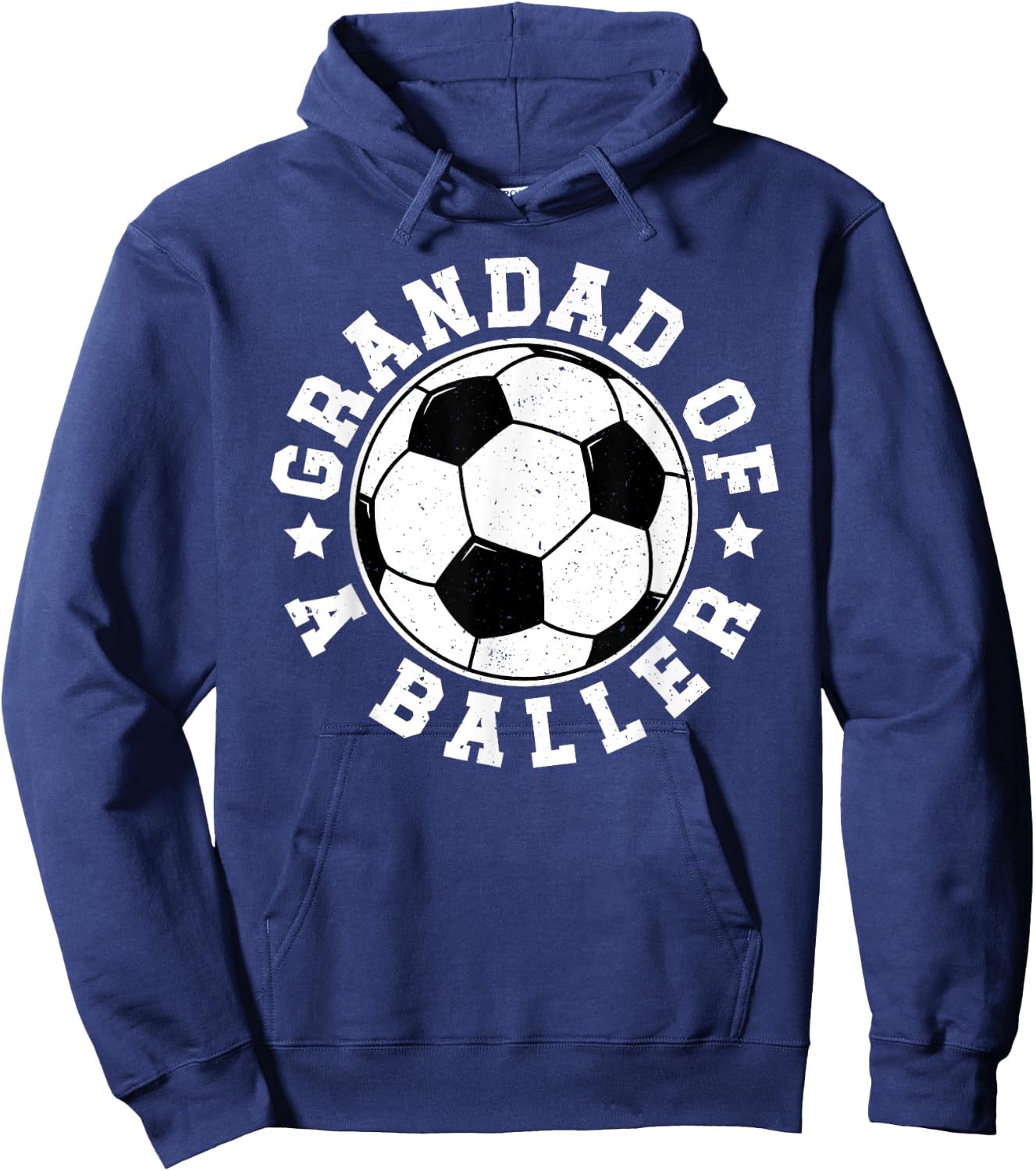 Grandad Of A Baller Soccer Grandad Soccer Player Grandad Hoodie - Hoodie | Navy