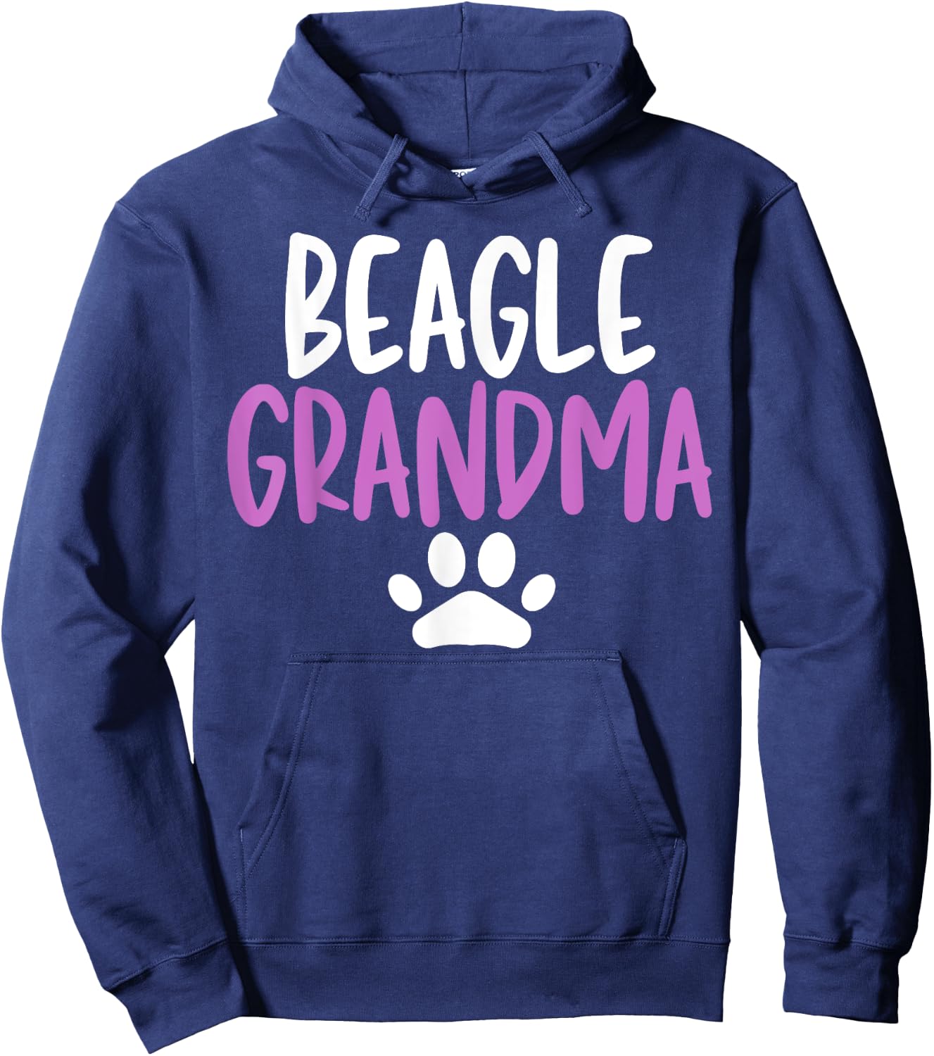 Beagle Grandma Funny for Grandmother Beagles Lovers Hoodie - Hoodie | Navy