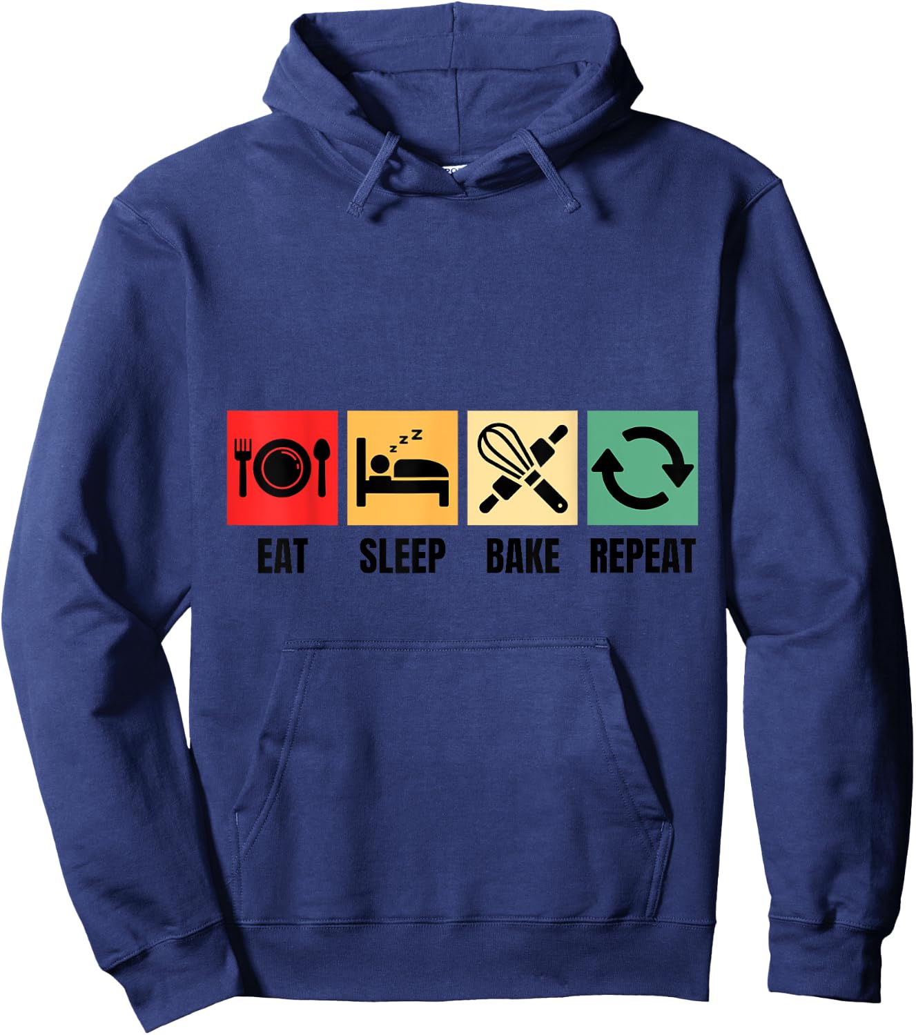 Bakery design for pastry chefs, bakers and amateur bakers , grey, S Hoodie - Hoodie | Navy
