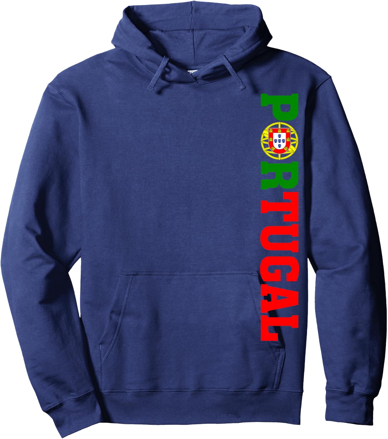 Vintage Portugal Flag Portuguese Roots Pride Men Women Kids Hoodie - Hoodie | Navy