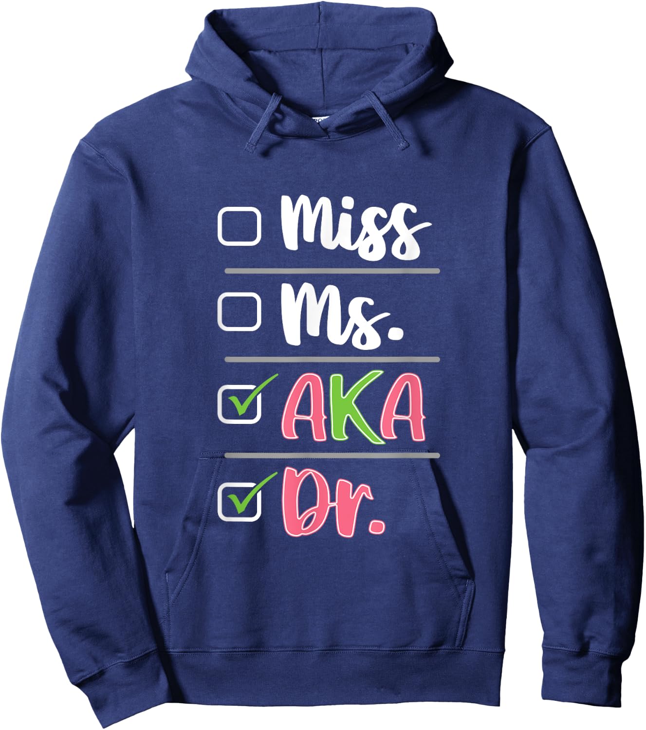 AKA Doctor Medical Worker Appreciation Graduation Hoodie - Hoodie | Navy