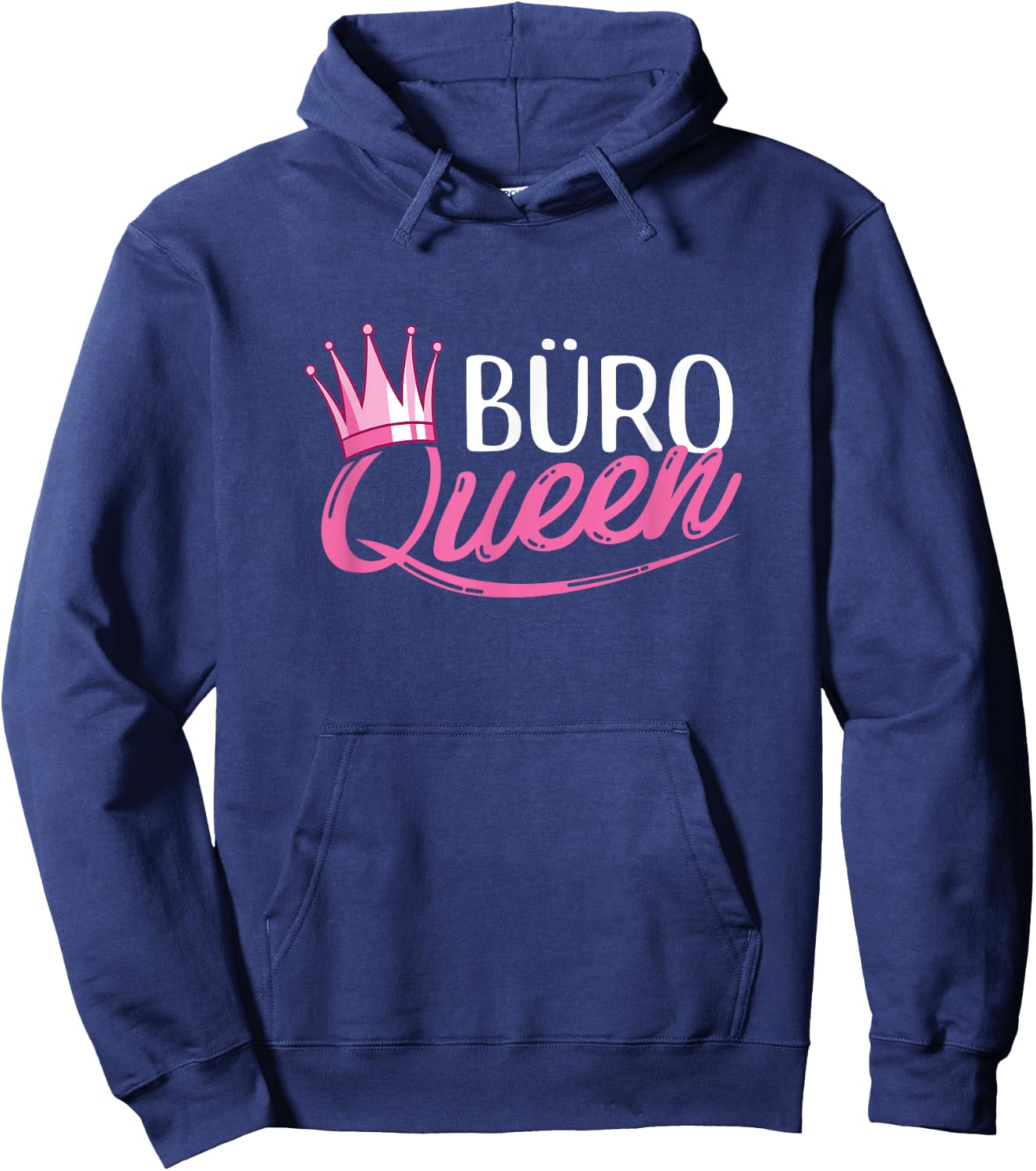 Office Queen Queen Office Catcher Woman Secretary , black Hoodie - Hoodie | Navy