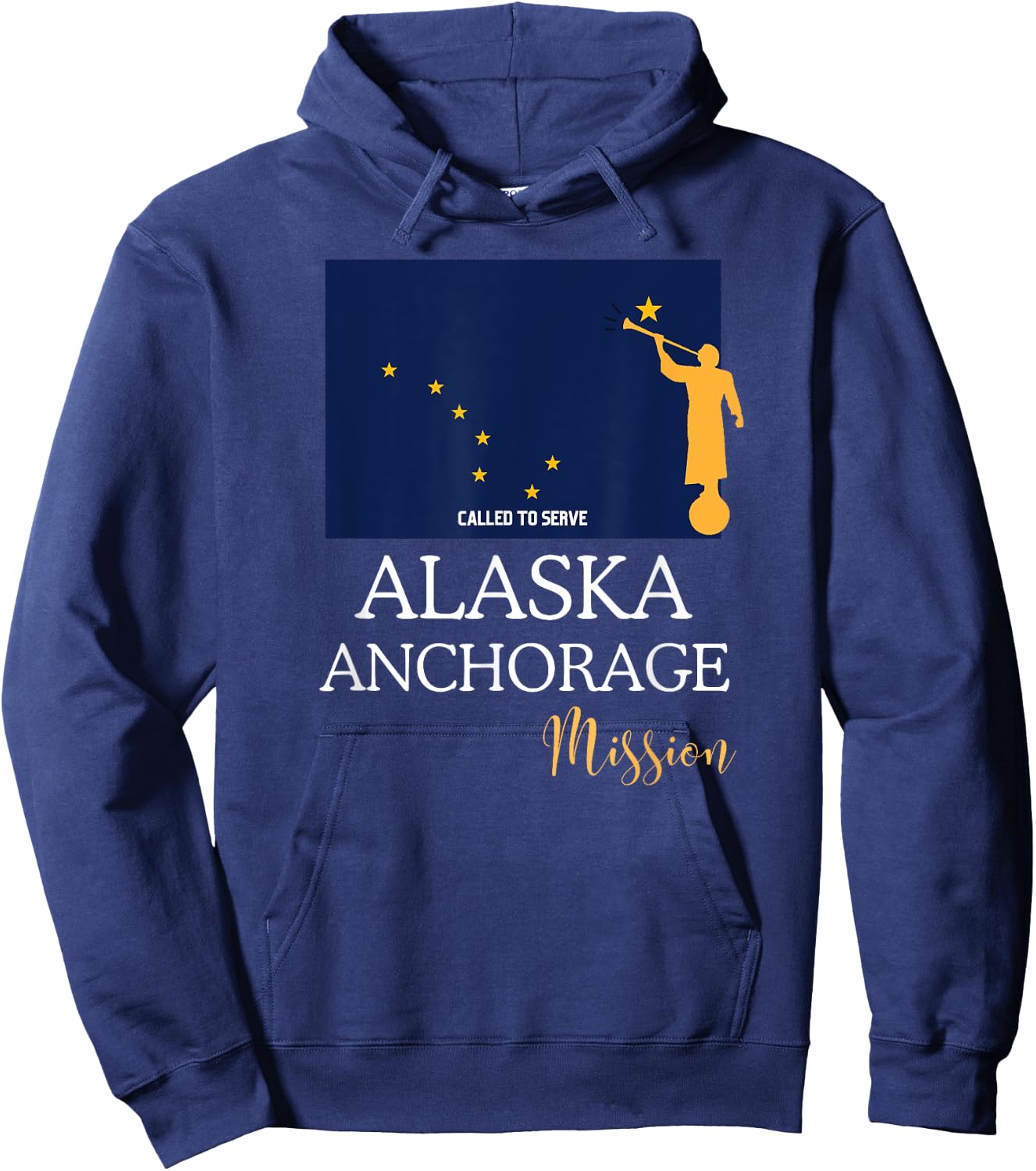 Alaska Anchorage Mormon LDS Mission Missionary Hoodie - Hoodie | Navy