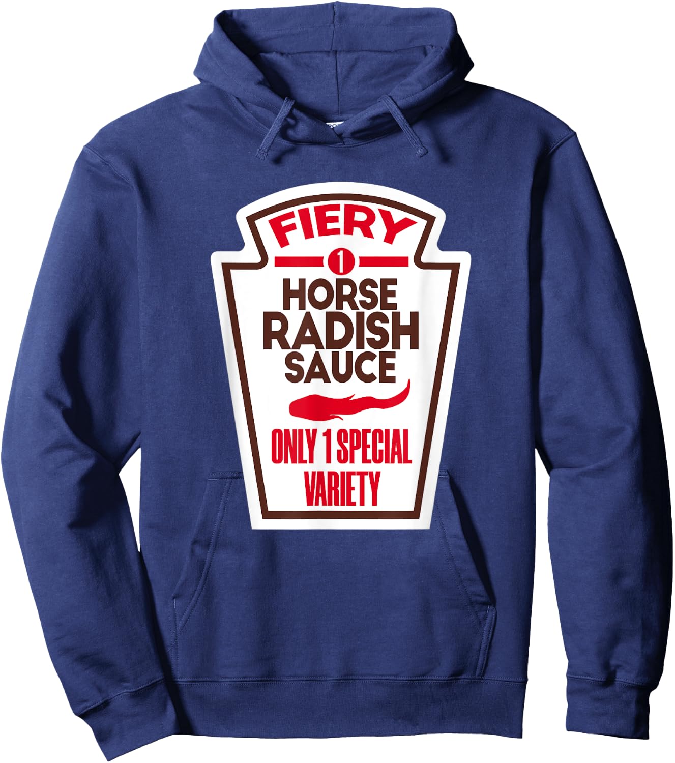 Funny Horseradish Sauce Halloween Costume Man Woman Hoodie - Hoodie | Navy