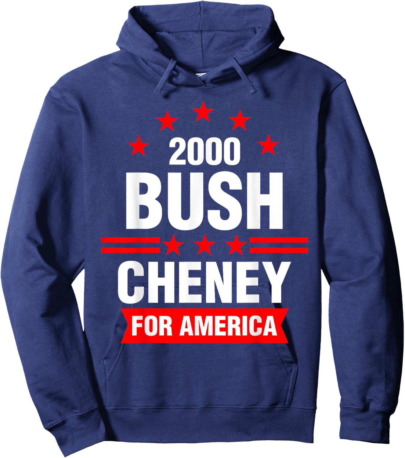 Bush Cheney 2000 America Election Campaign Hoodie - Hoodie | Navy
