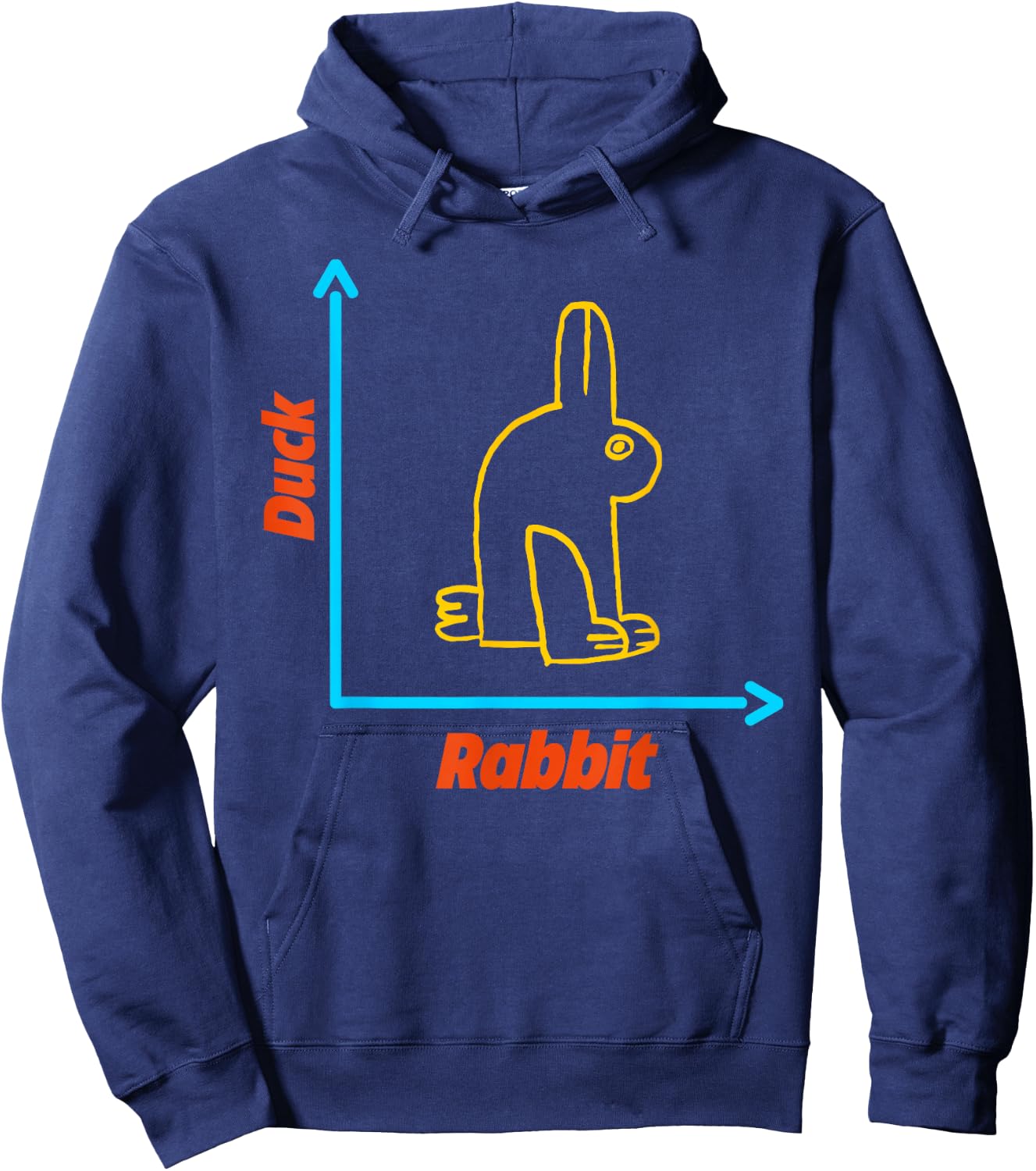 Wittgensteins Rabbit Duck Illusion Physics Nerd Math Geek Hoodie - Hoodie | Navy