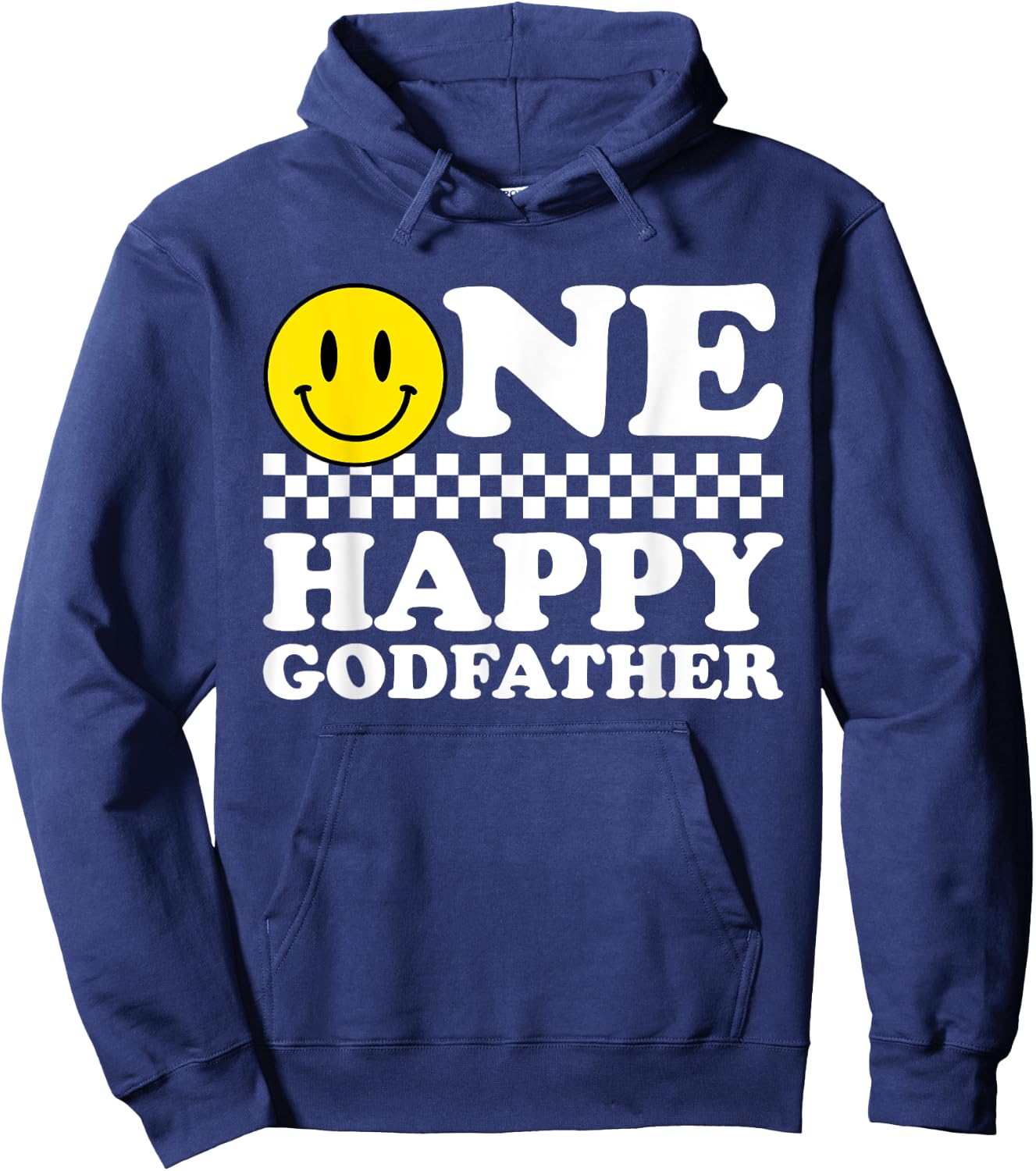 One Happy Dude Godfather 1st Birthday Family Matching Hoodie - Hoodie | Navy