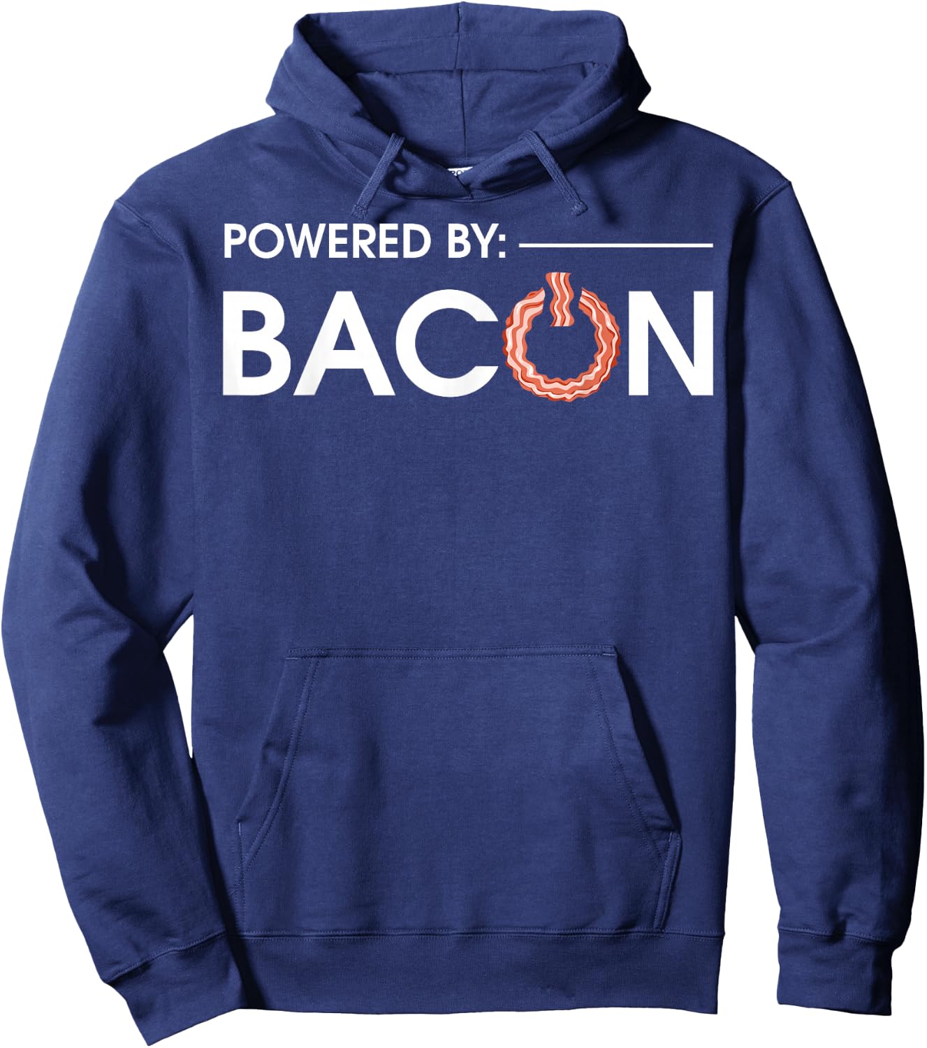 Funny Bacon Design Women Pork Food Bacon Lover Hoodie - Hoodie | Navy