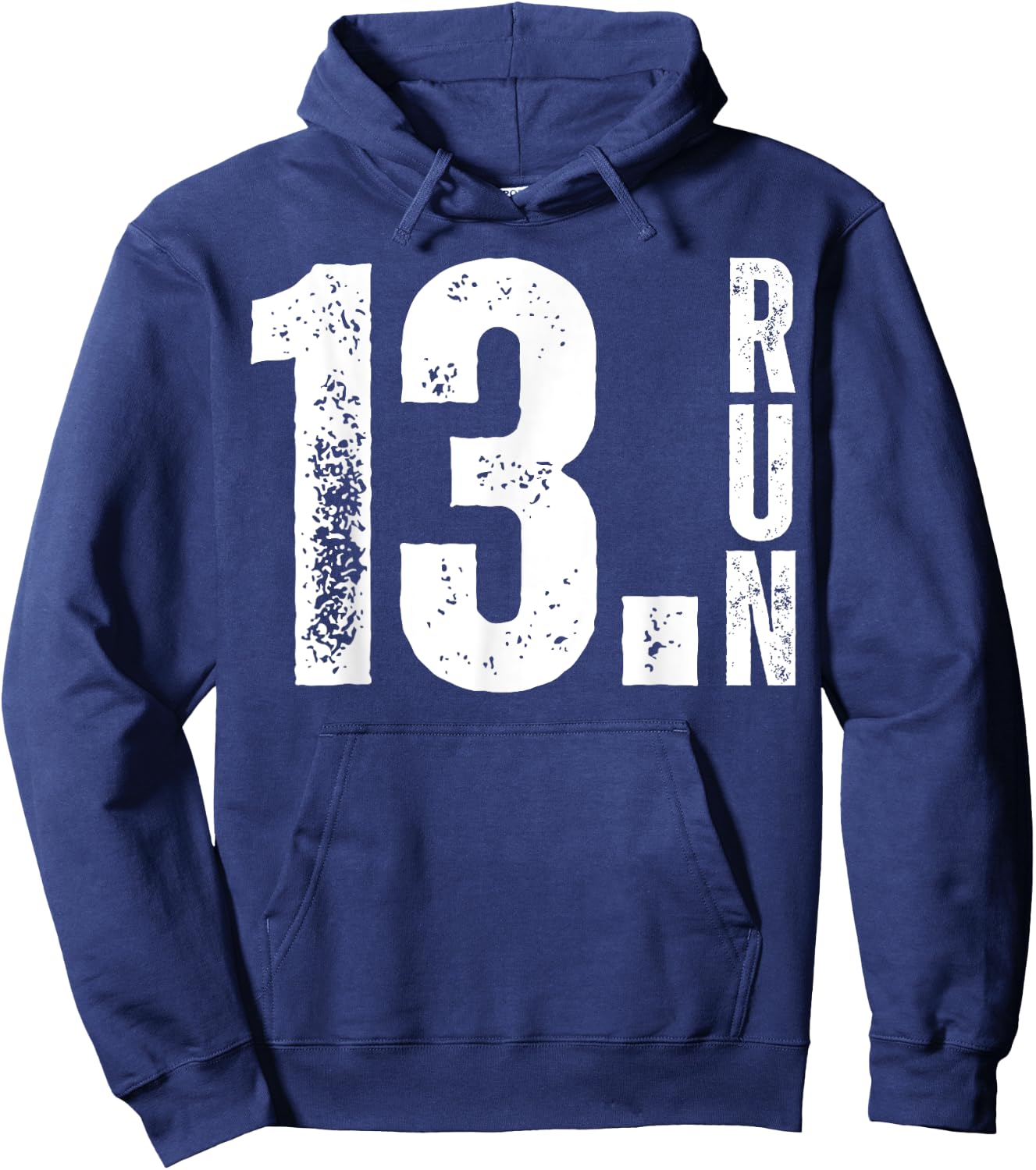Half Crazy 13.1 Running Half Marathon Race Runner Training Hoodie - Hoodie | Navy