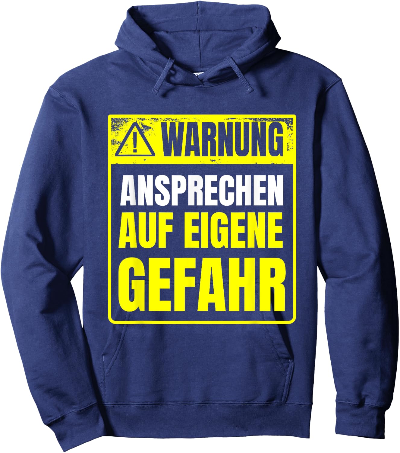 Warnung Schlechte Laune ansprechen auf eigene Gefahr Hoodie - Hoodie | Navy