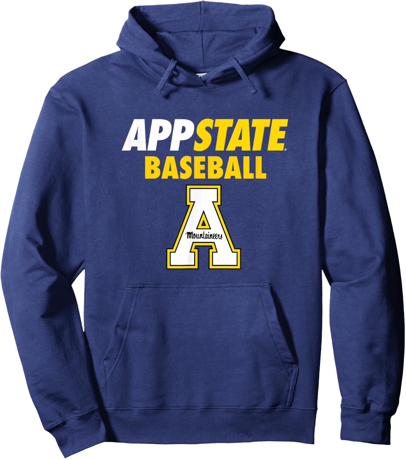 App State Baseball Mountaineers Sports Fan Hoodie - Hoodie | Navy
