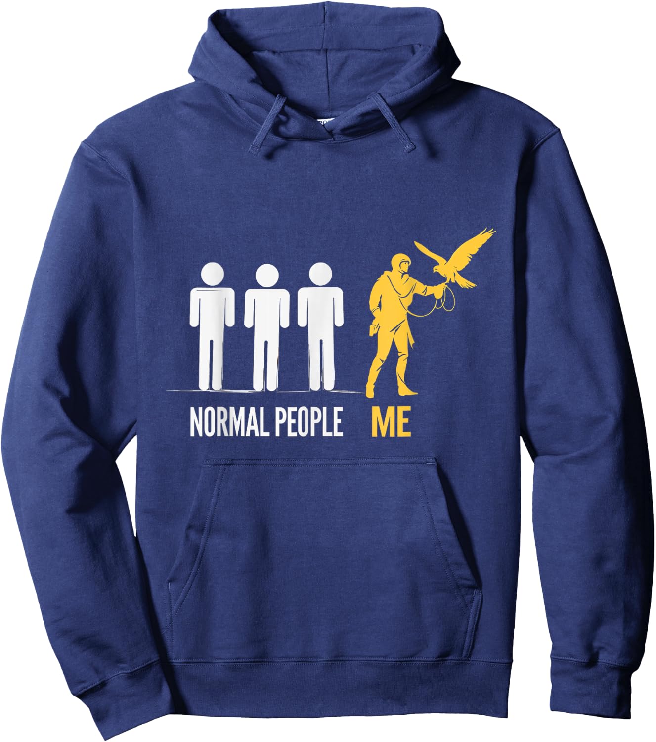 Normal People Me Falconry Birding Falconer Hobby Hoodie - Hoodie | Navy