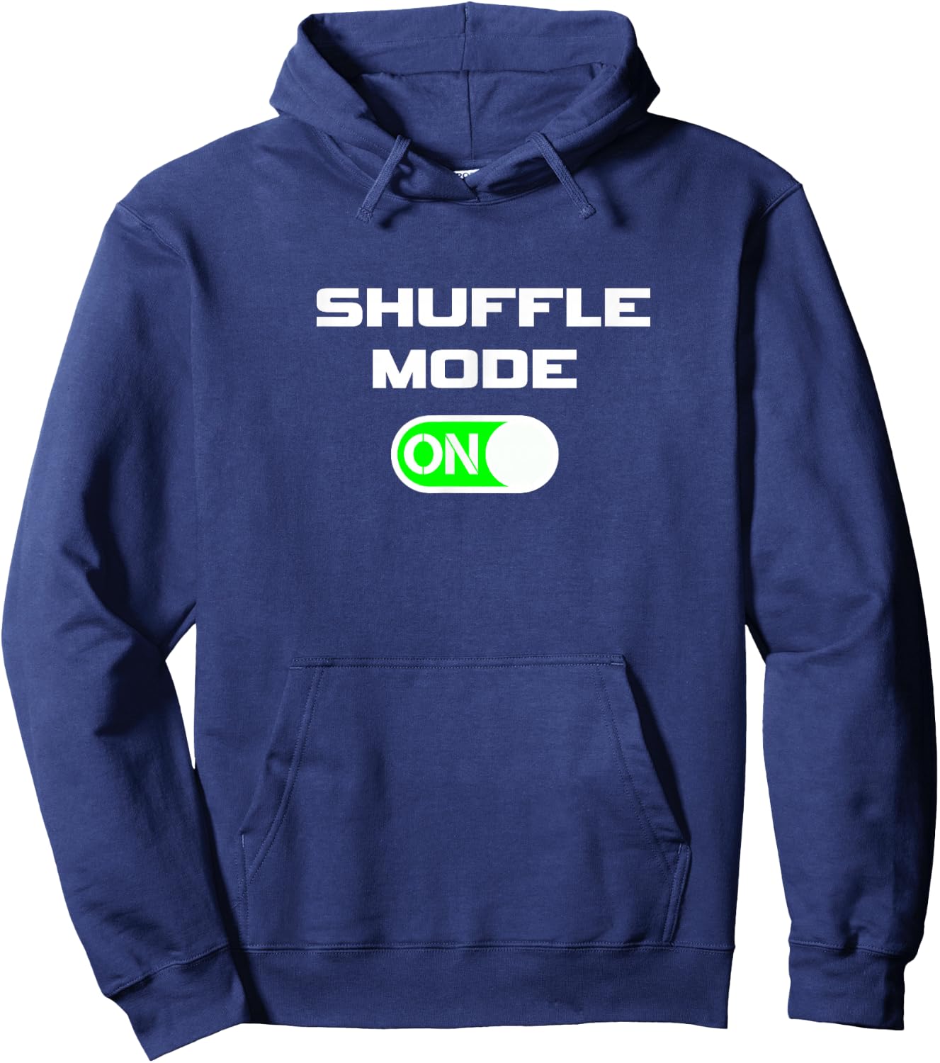 Shuffle Mode ON Hoodie - Hoodie | Navy