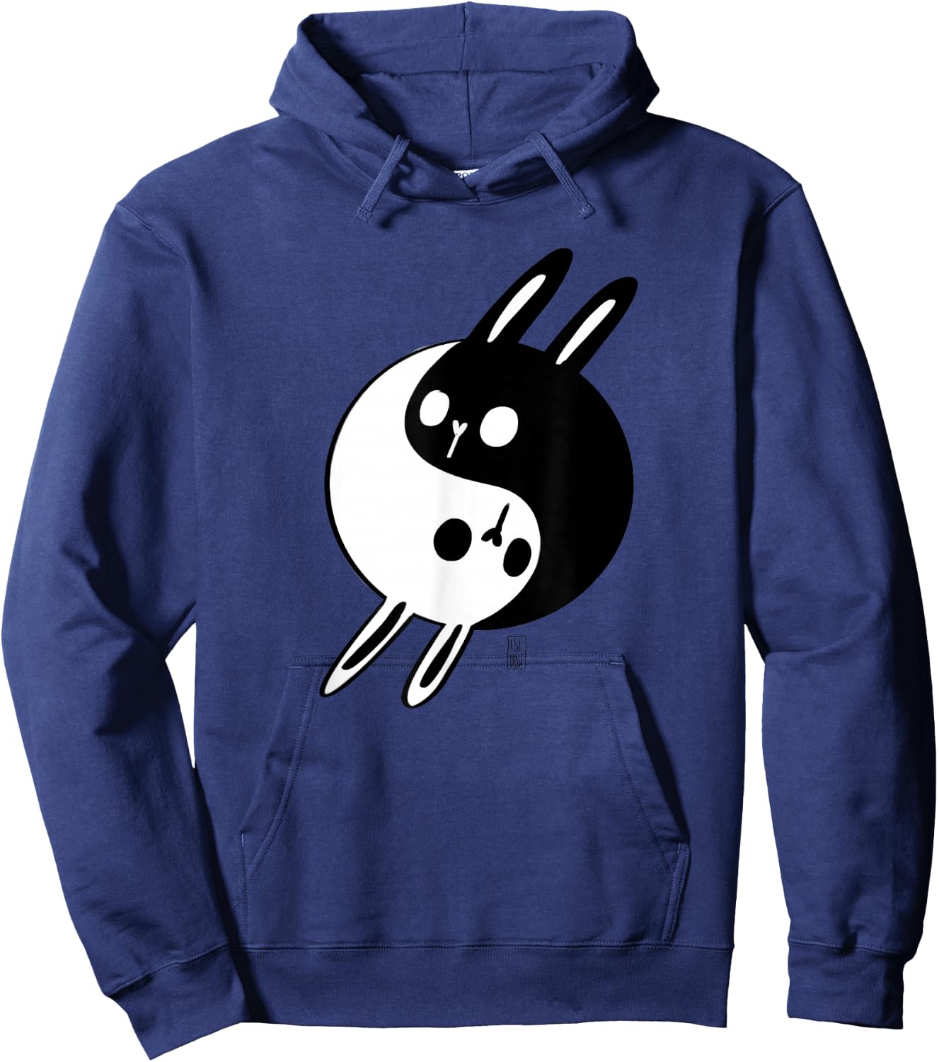 Yin Yang Bunnie Lover Gift Cute Rabbits Hoodie - Hoodie | Navy