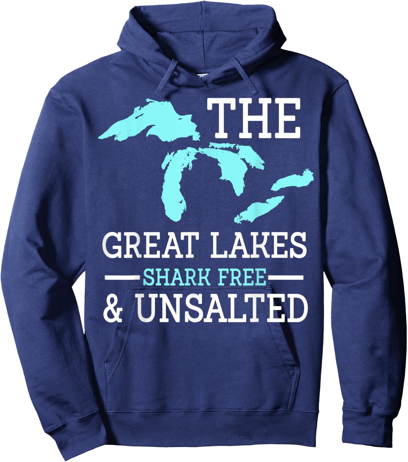 The Great Lakes Shark Free Unsalted Hoodie - Hoodie | Navy