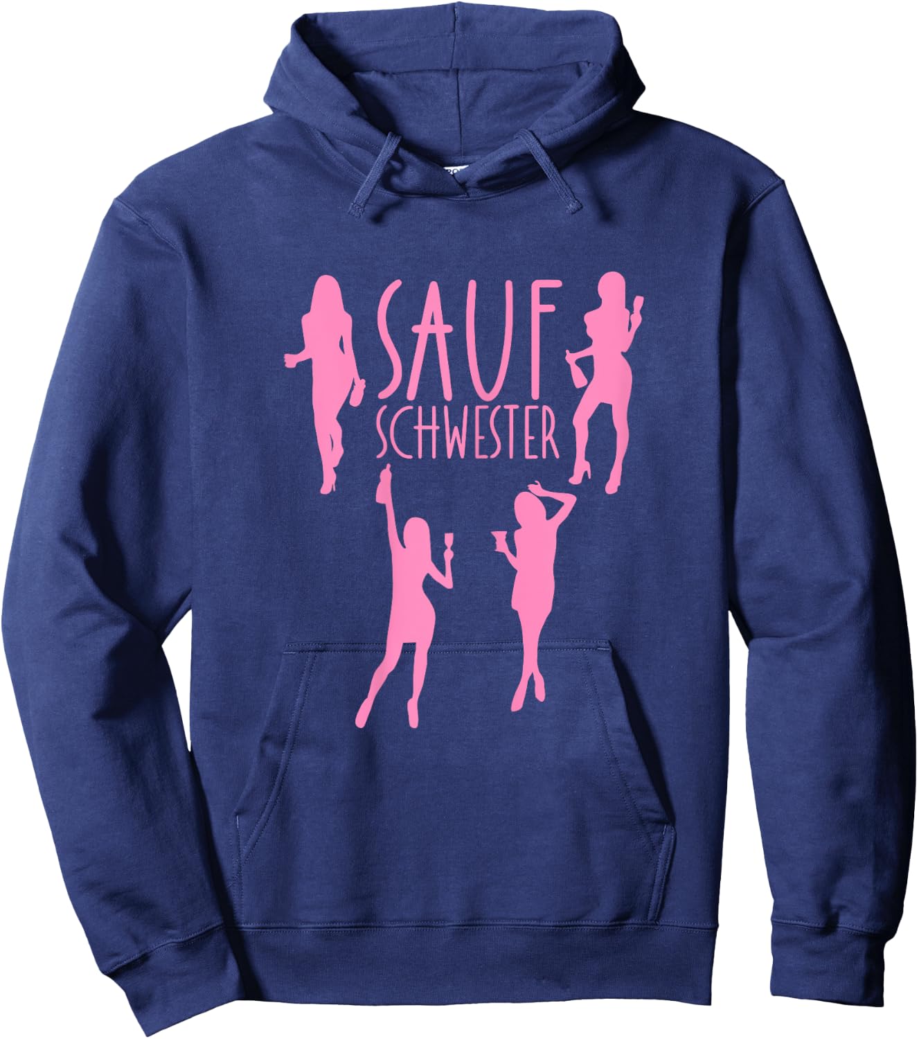 Saufschwester Saufpartner Trink Schwester Sauf Partner Party Hoodie - Hoodie | Navy