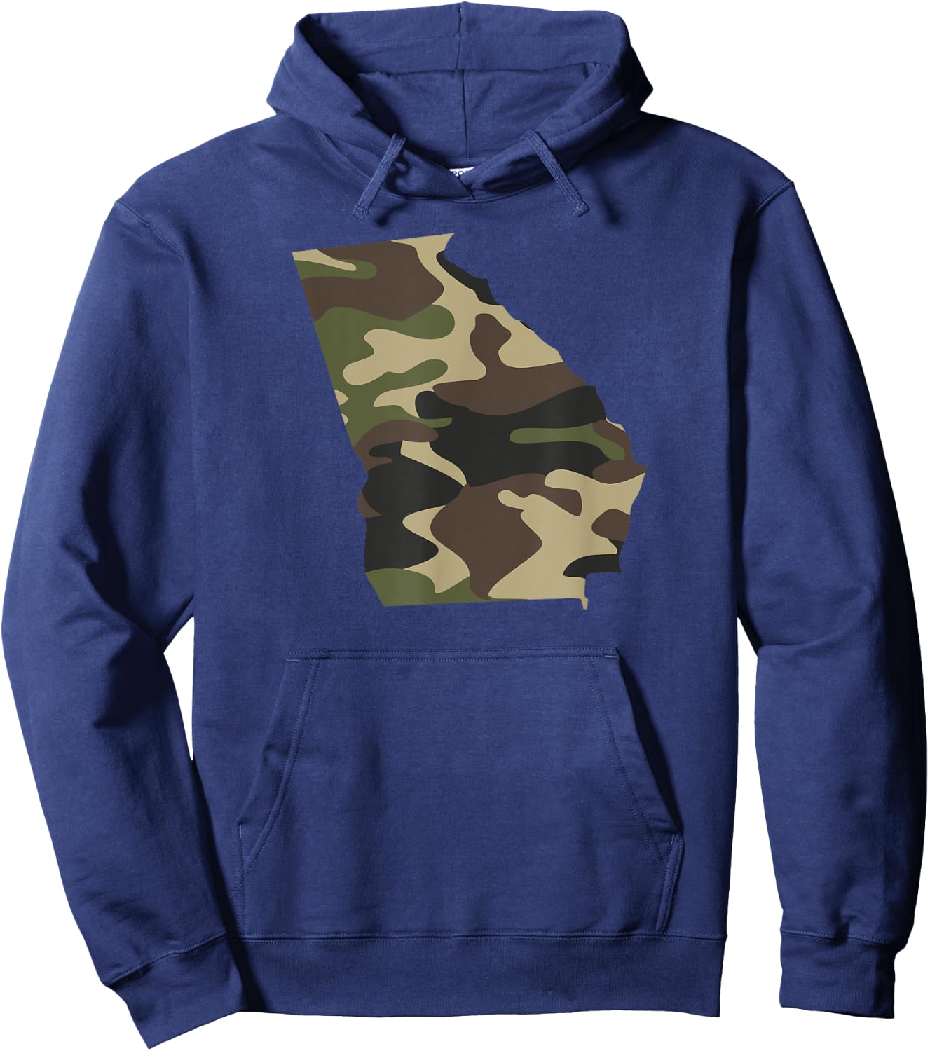 Georgia Military Camo State Outline Hoodie - Hoodie | Navy