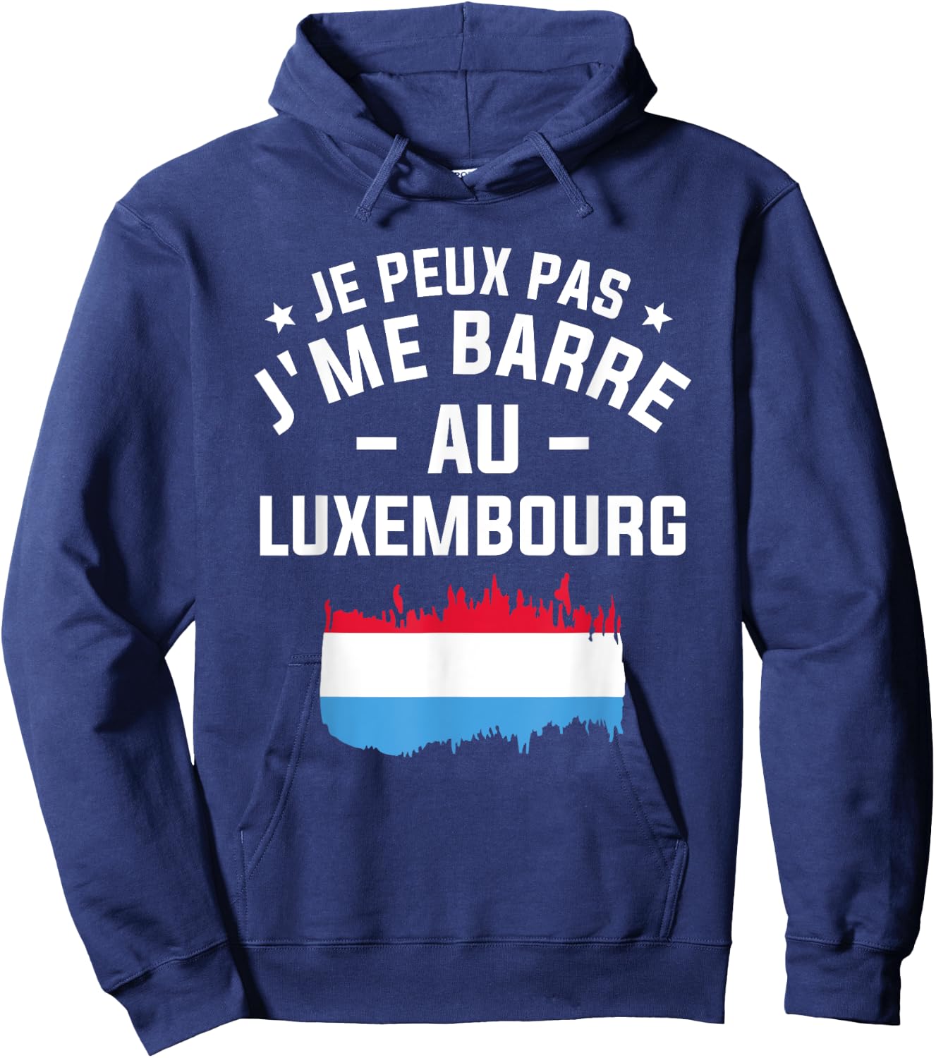 Je Peux Pas J'me Barre Au Luxembourg , Black, S Hoodie - Hoodie | Navy