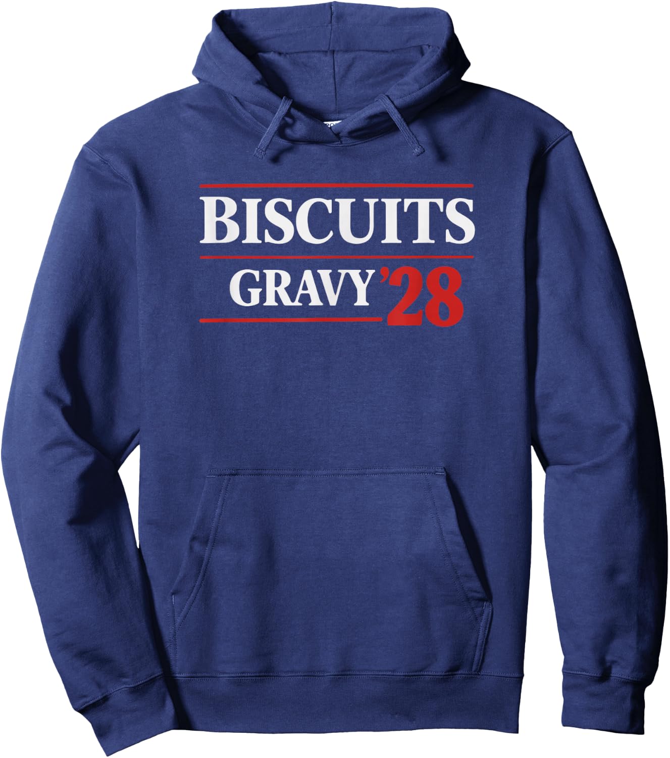 Biscuits Gravy ’28 Funny Election Parody Design Hoodie - Hoodie | Navy