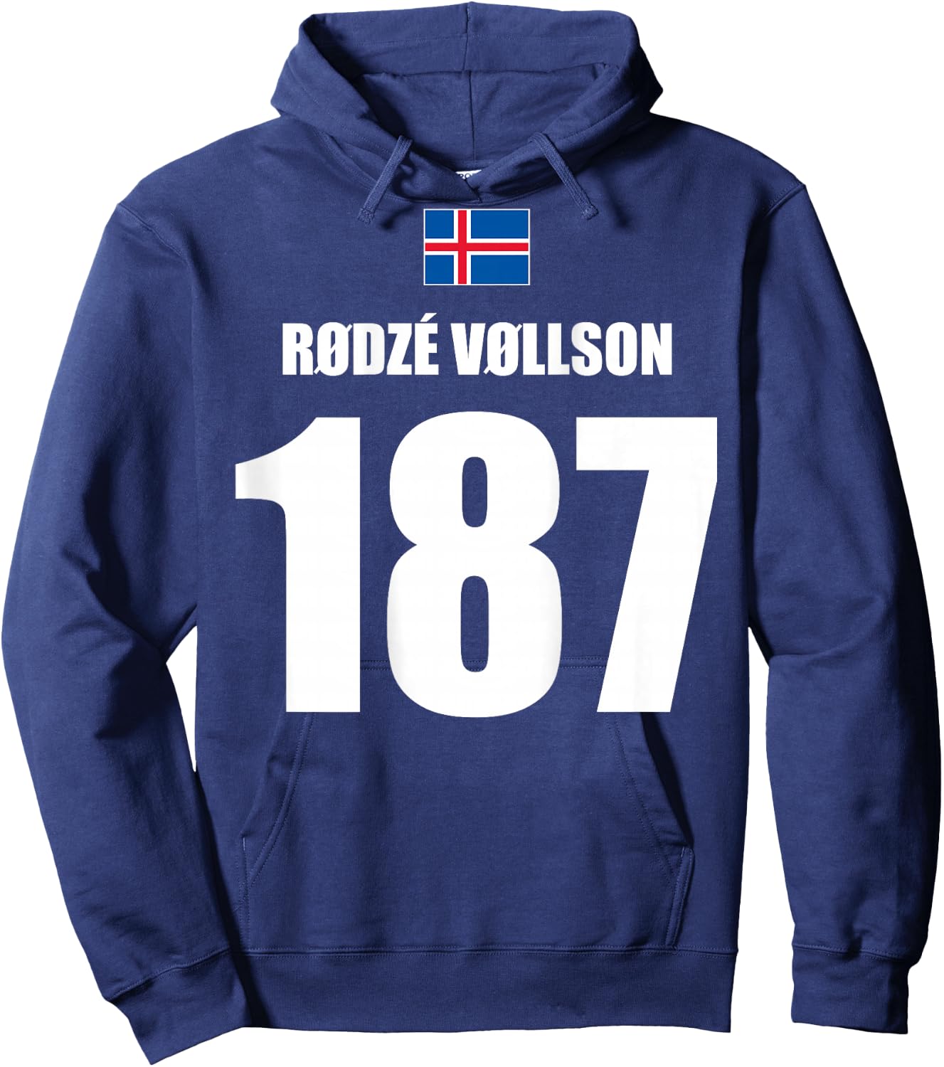 Rodze Vollson 187 Sauftrikot Island Name Fußball Partyurlaub Hoodie - Hoodie | Navy