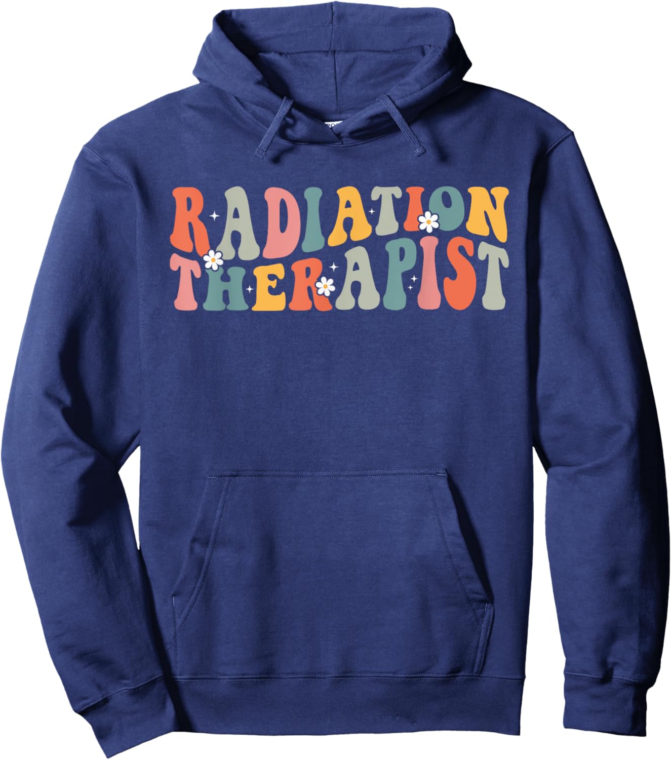 Groovy Radiation Therapist Radiation Therapy Men Hoodie - Hoodie | Navy