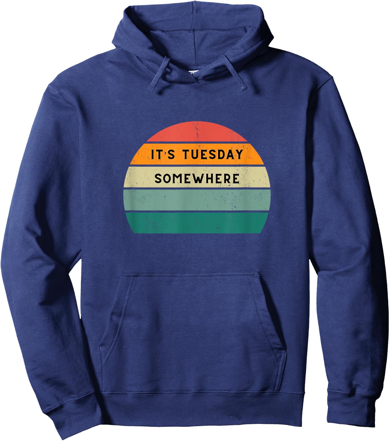 Funny Taco - It's Taco Tuesday Somewhere Hoodie - Hoodie | Navy