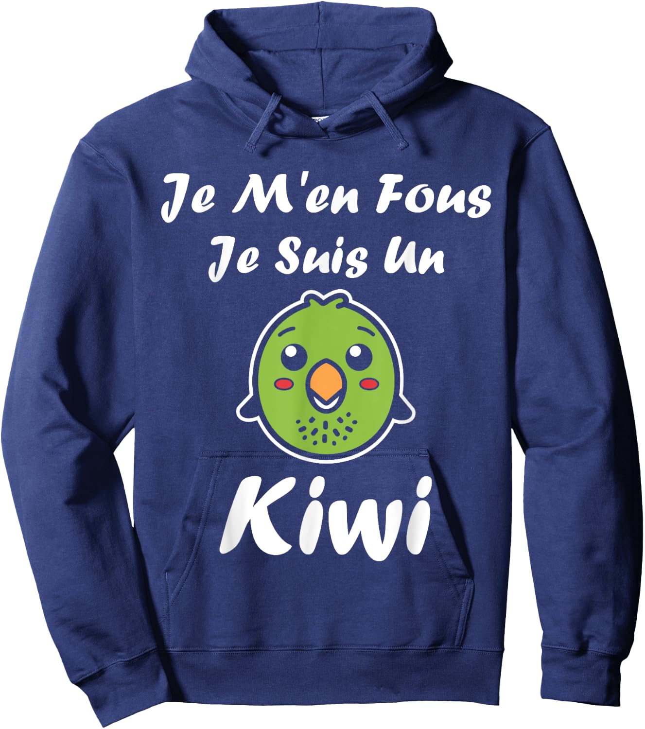 Humour kiwi Fruit Je m'en fous je suis un kiwi , Black, S Hoodie - Hoodie | Navy