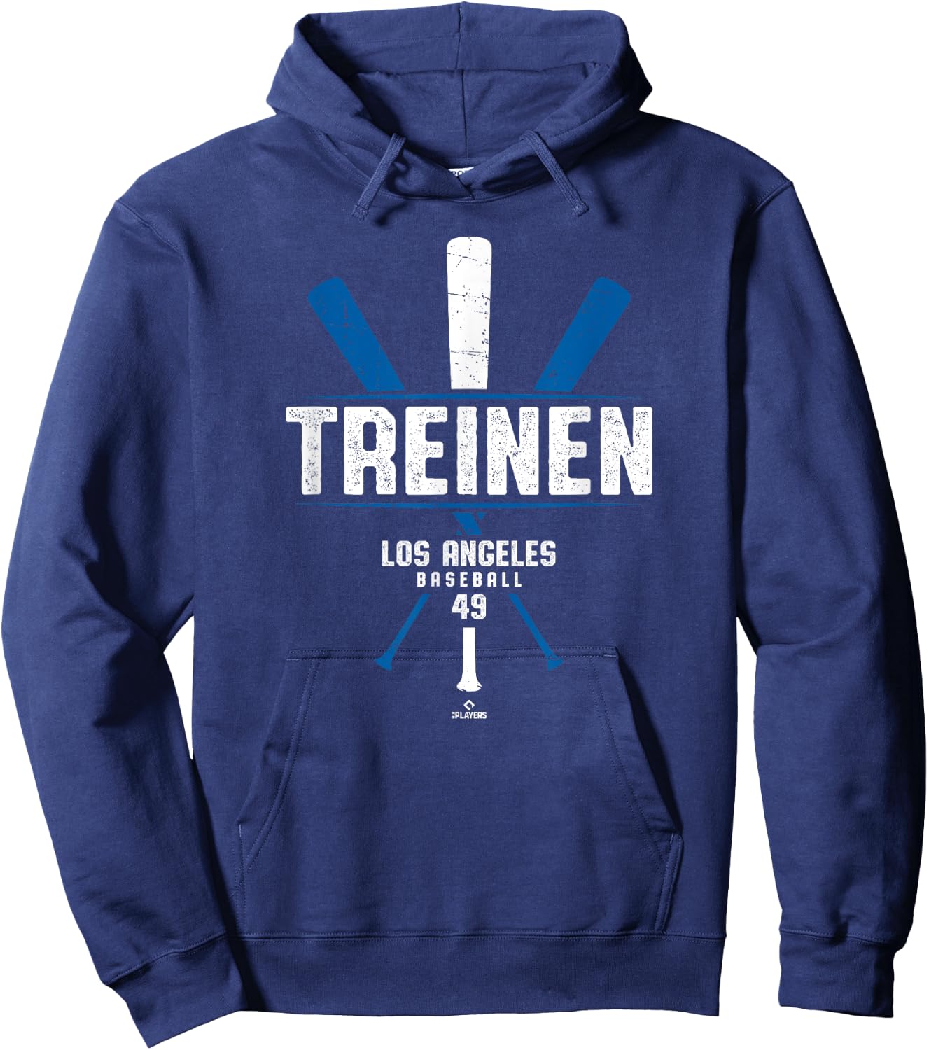 Vintage Baseball Bat Gameday Blake Treinen Los Angeles Hoodie - Hoodie | Navy