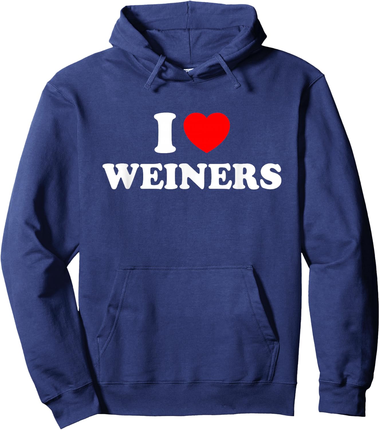 I love weiners Hoodie - Hoodie | Navy