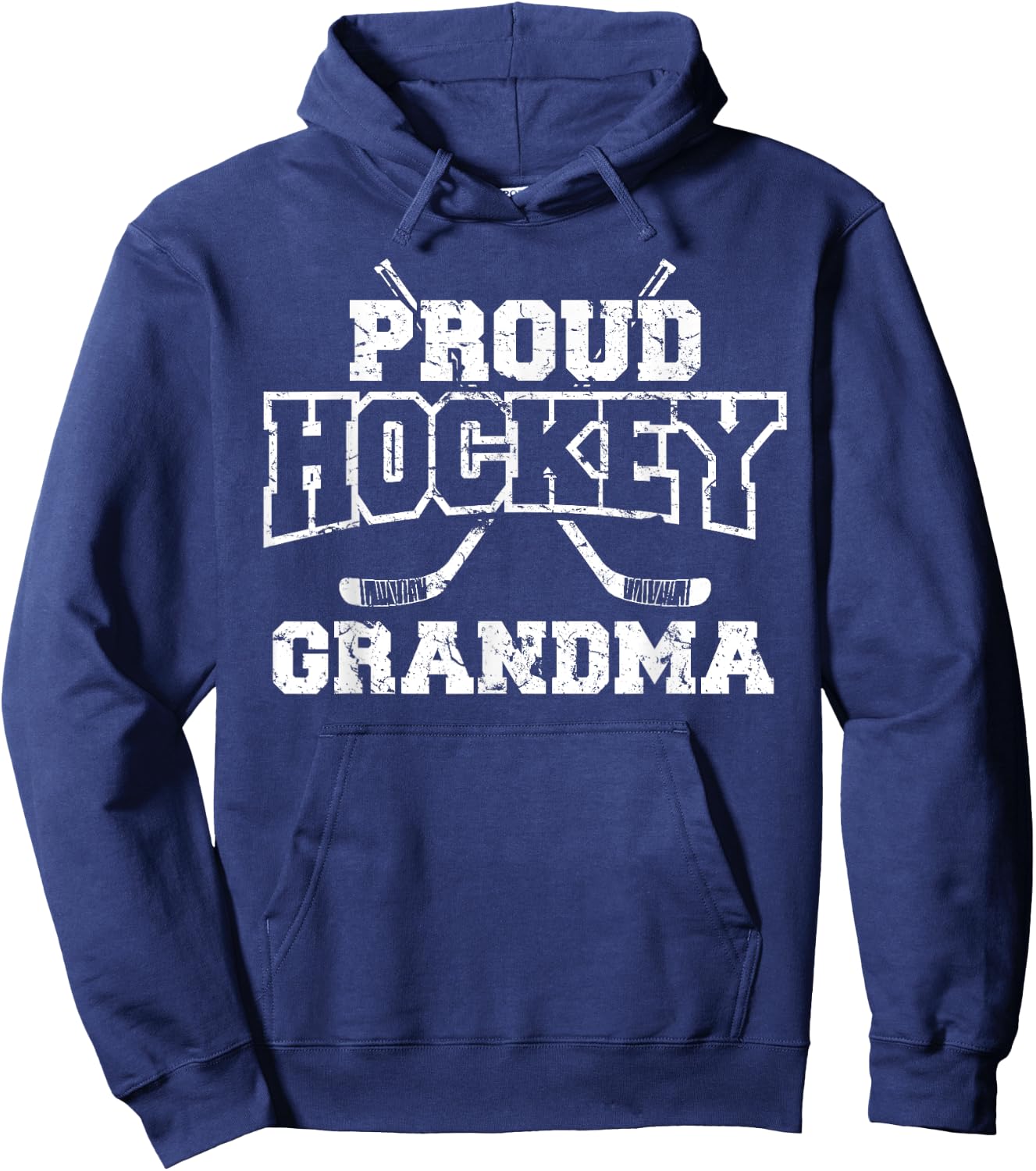Hockey Grandma Grandmother Hockey Lover Hoodie - Hoodie | Navy