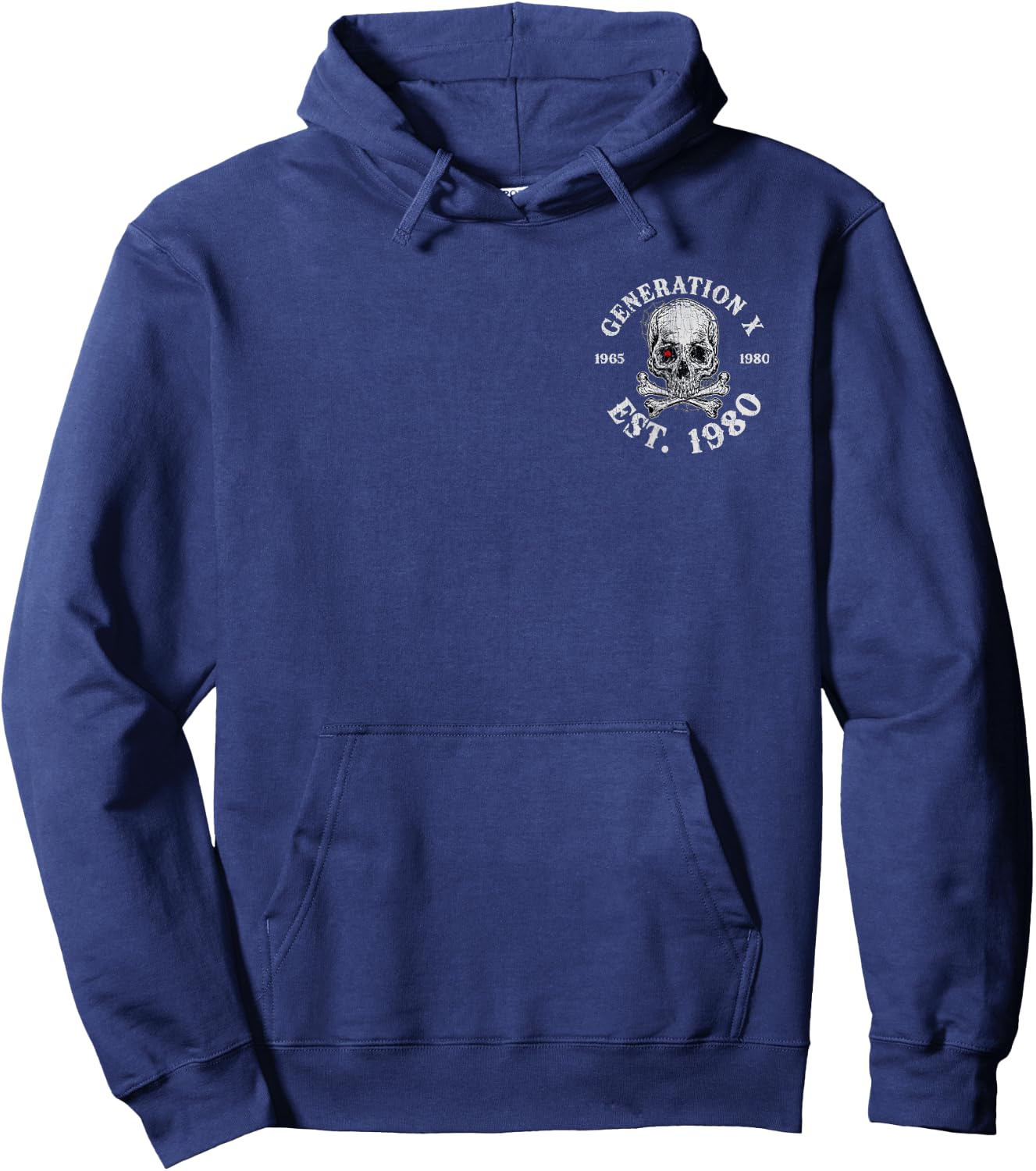 Skeleton 1980 Black Sheep Of My Family Funny Gen X Hoodie - Hoodie | Navy