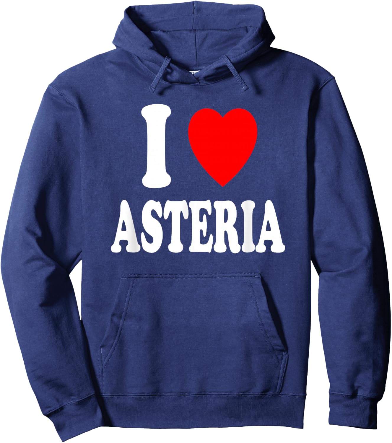 I Heart (Love) Asteria Cute Matching Couple Spouse Married Hoodie - Hoodie | Navy