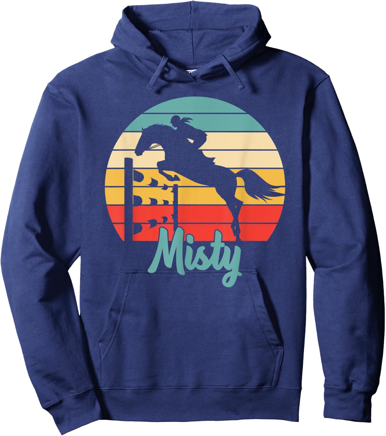 Misty Name Gift - Equestrian Shirt Misty Horse Girl Hoodie - Hoodie | Navy