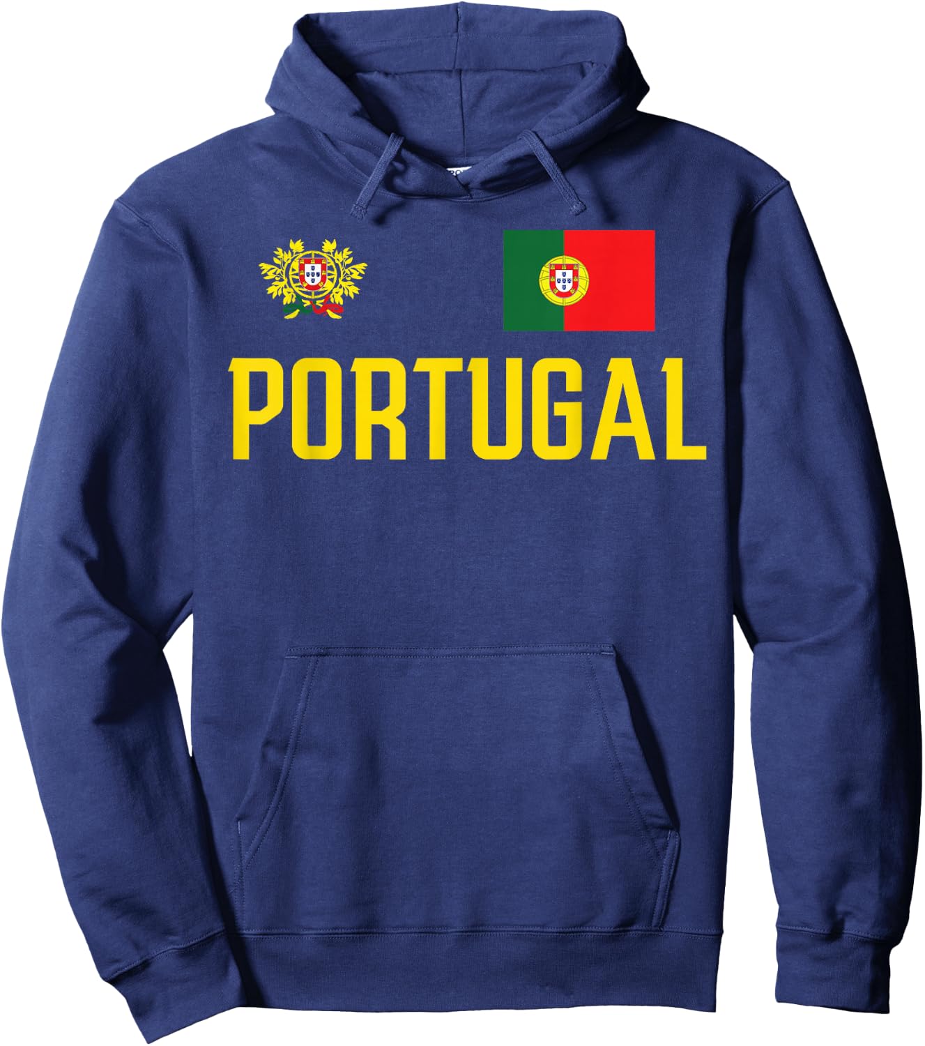 Portugal Flag Portuguese Football Soccer Fan Men Women Kids Hoodie - Hoodie | Navy