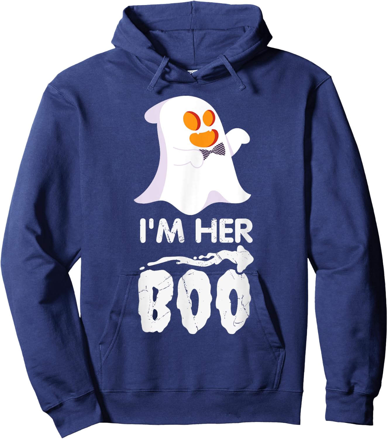 I'm Her Boo Halloween Ghost Matching Couple Cute Hoodie - Hoodie | Navy