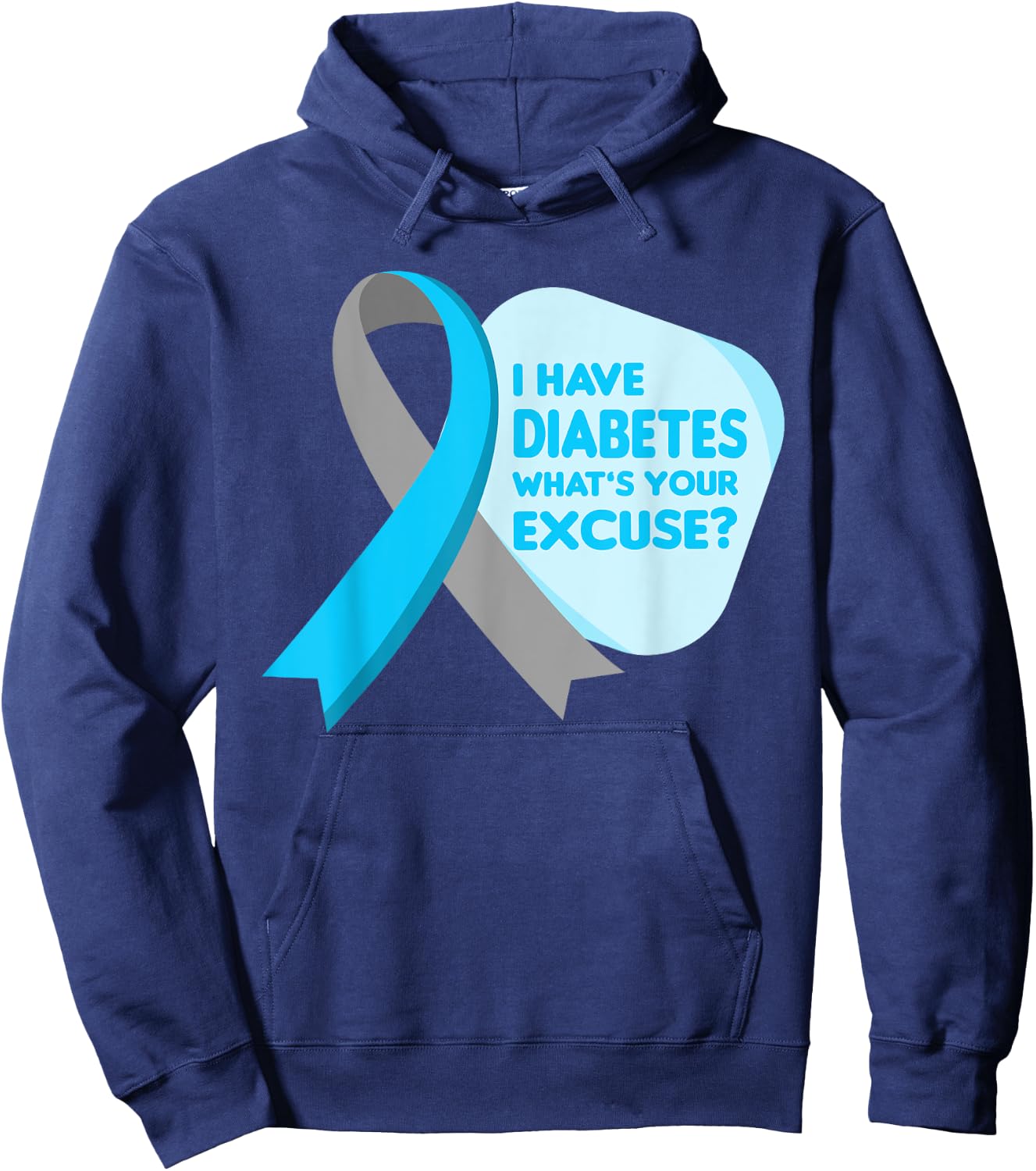 Diabetes Awareness Type 1 Insulin Pancreas Low Blood Sugar Hoodie - Hoodie | Navy