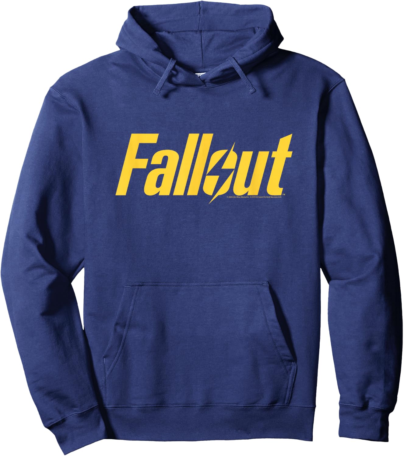Fallout TV Series Yellow Lightning Logo , black Hoodie - Hoodie | Navy