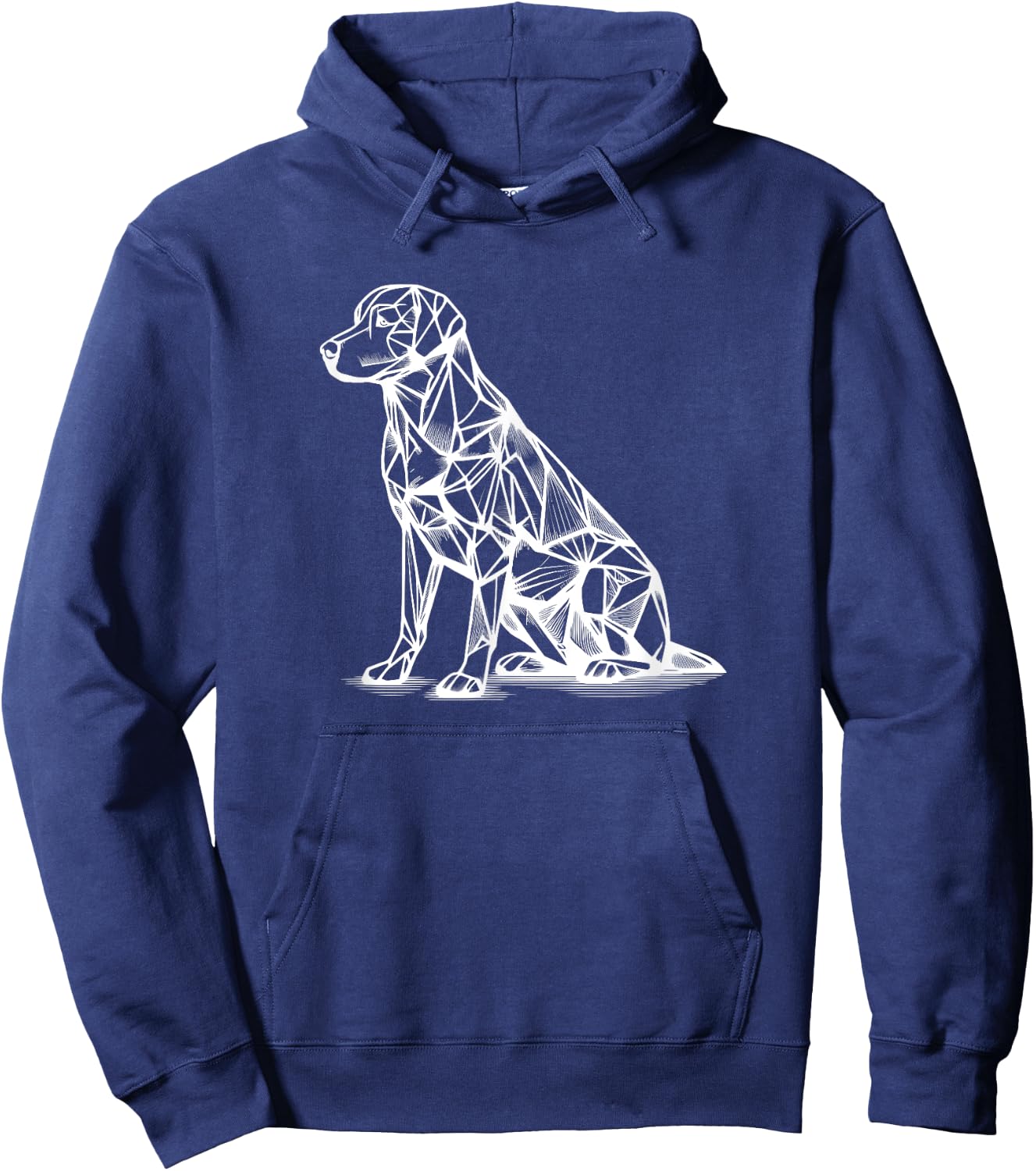 Geometric Line Art Labrador Retriever Lab Dog Labradors Men Women Kids Hoodie - Hoodie | Navy