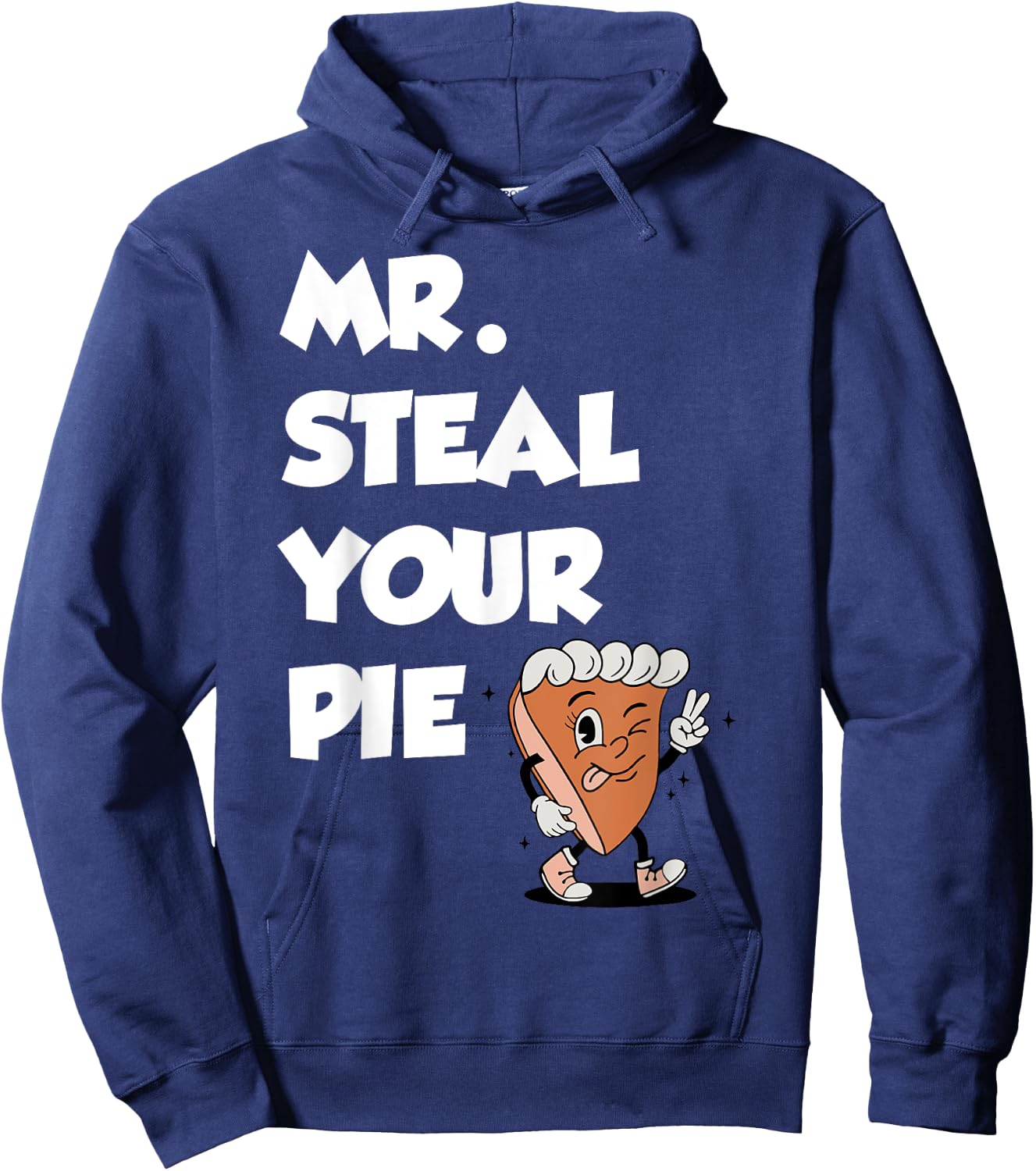 Fanny Mr. Steal Your Pie Thanksgiving Boys Toddlers Kids Hoodie - Hoodie | Navy
