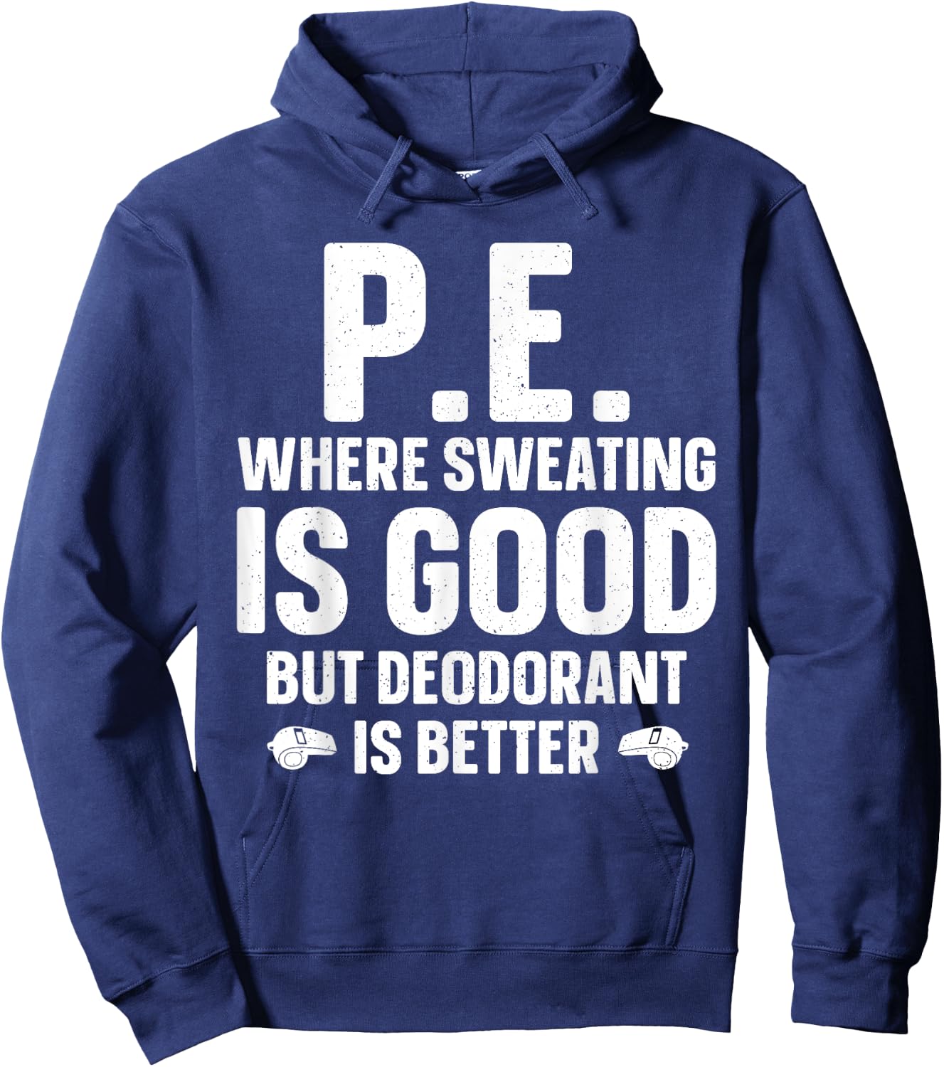 Funny PE Teacher Art Women Gym Teacher Appreciation Hoodie - Hoodie | Navy