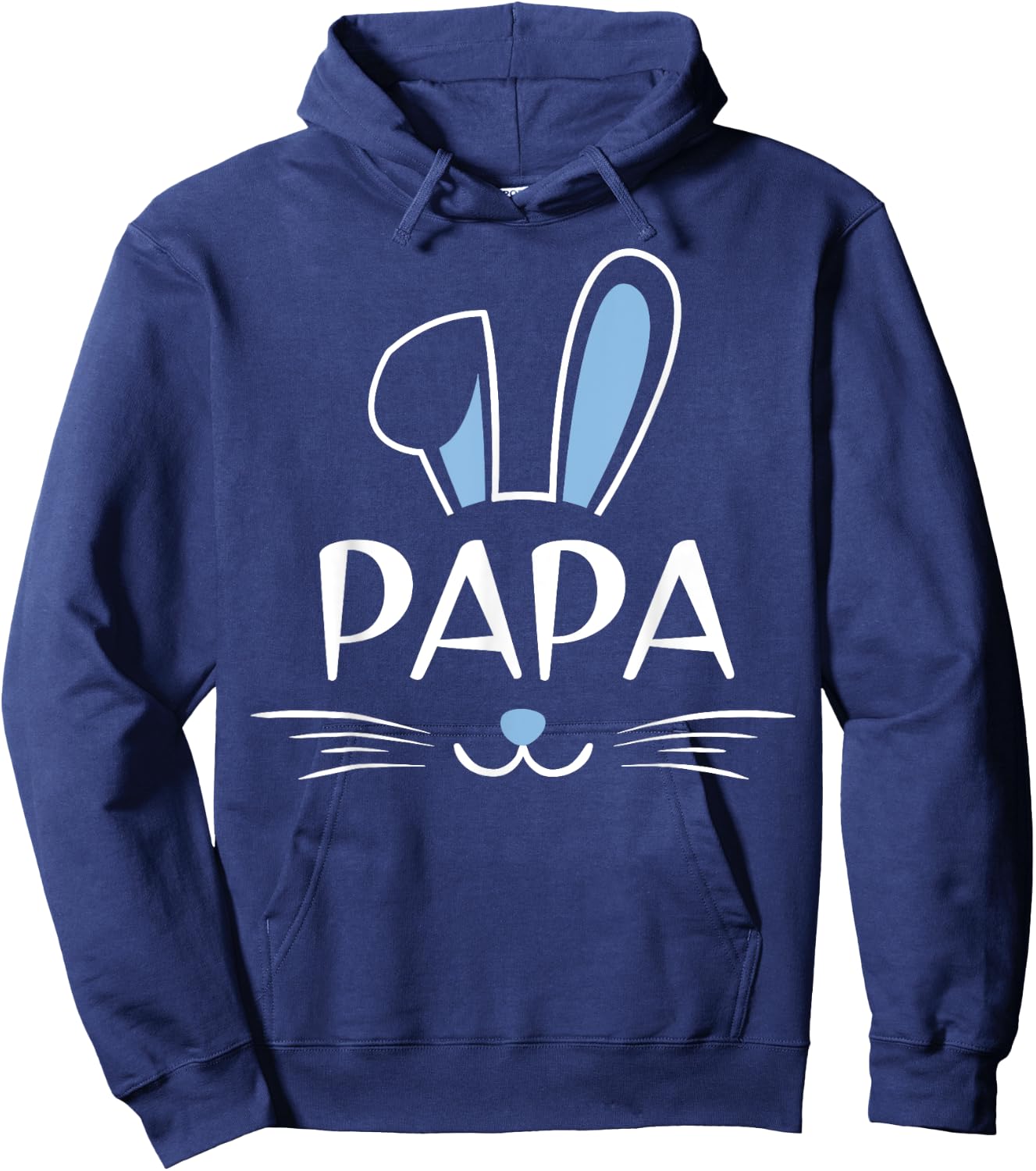 Papa Bunny Face Family Father's Day Easter Hoodie - Hoodie | Navy