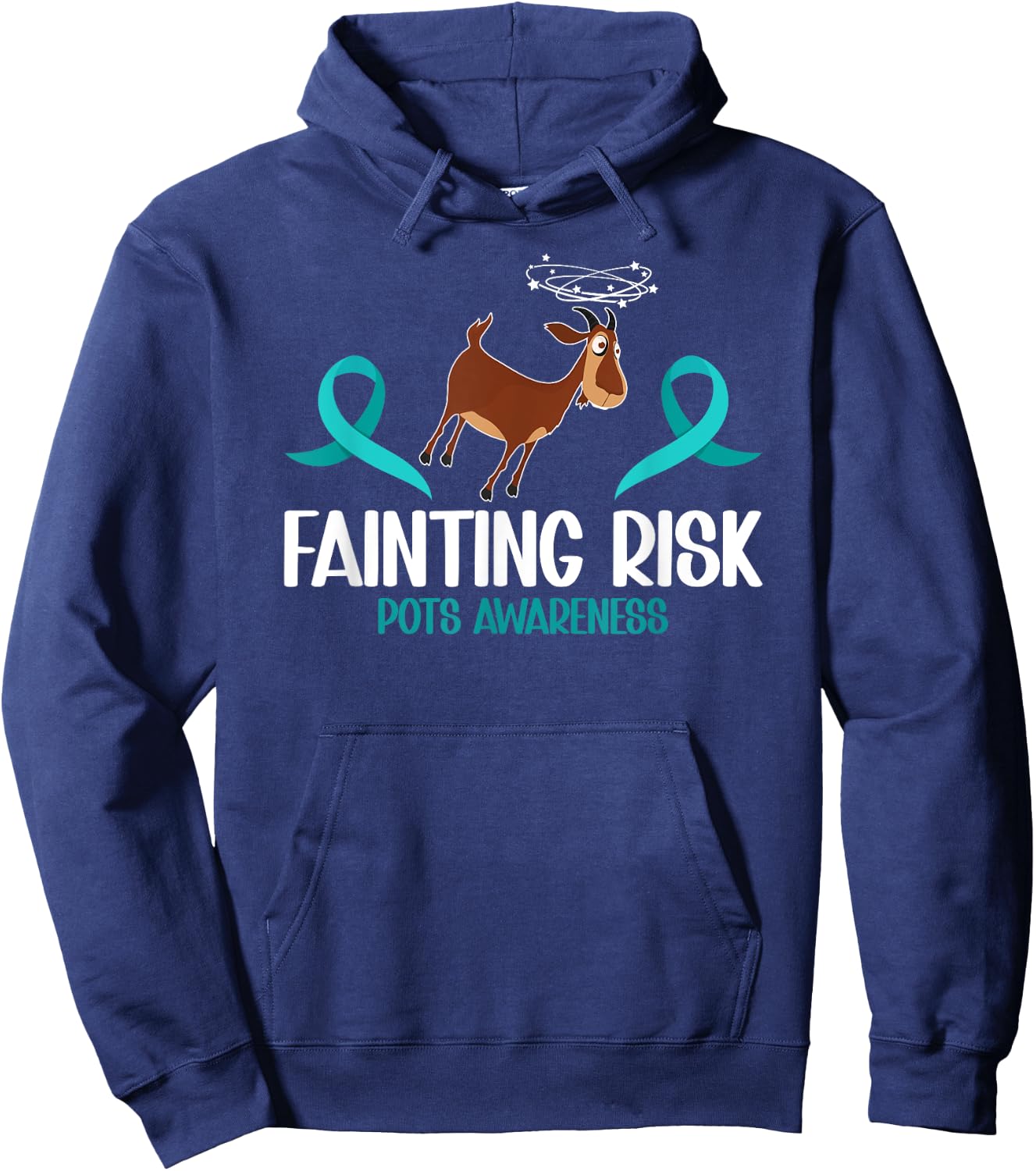 Fainting Risk POTS Awareness Day POTS Warrior POTS Fighter Hoodie - Hoodie | Navy