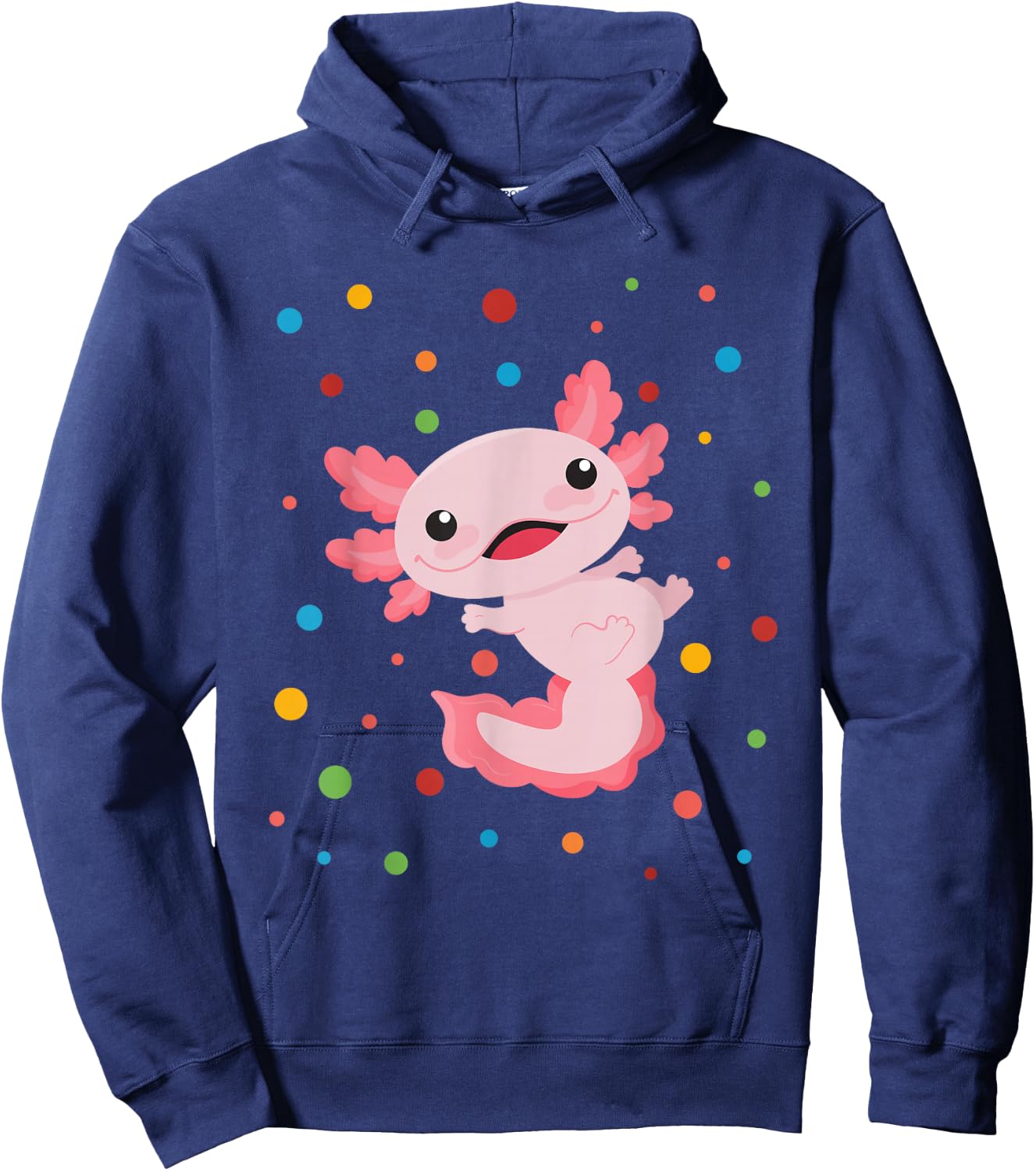 Dot Day Shirt Polka Dots Axolotl Kids Boys Girls Youths Hoodie - Hoodie | Navy