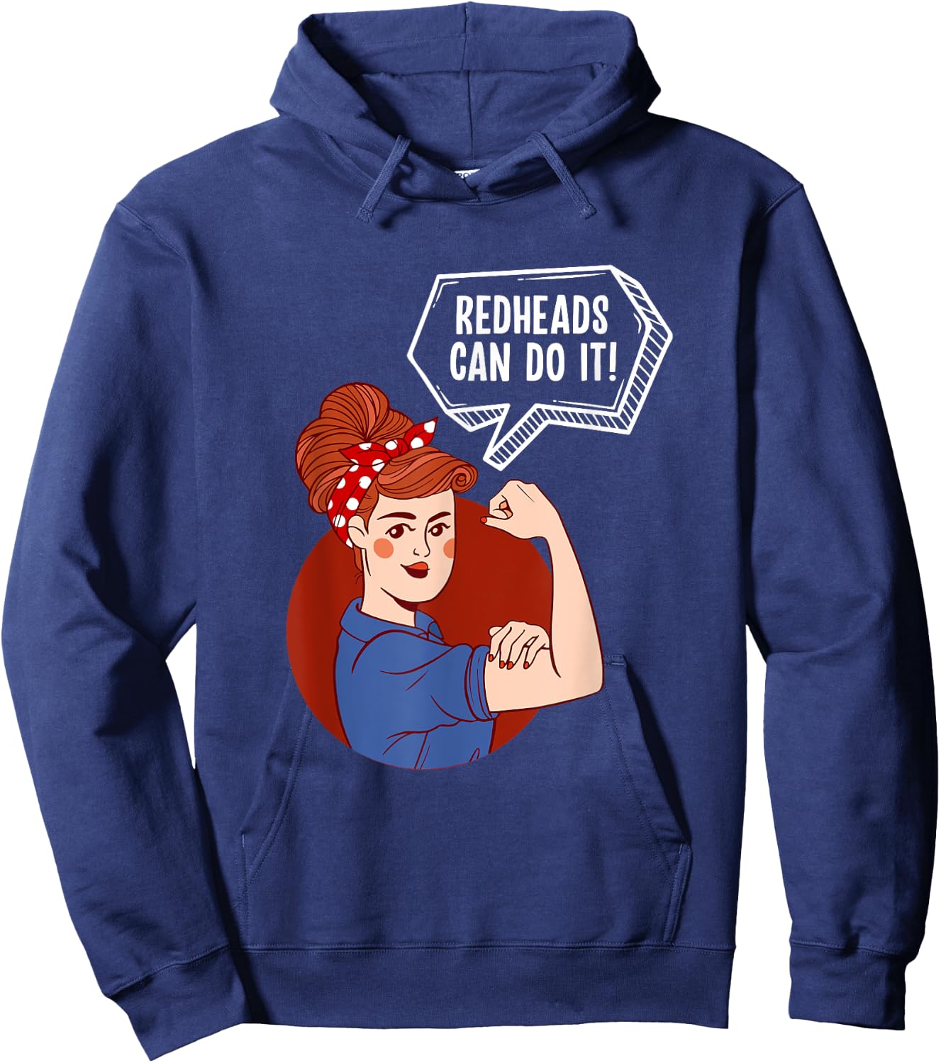 Redheads Can Do It Women Red Hair Hoodie - Hoodie | Navy