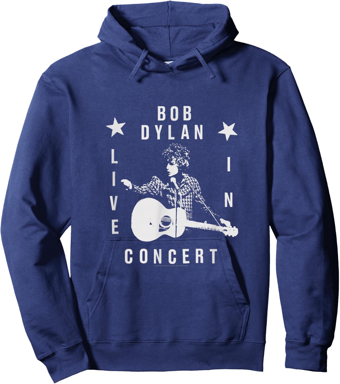 Bob Dylan Live In Concert Official , Black, S Hoodie - Hoodie | Navy