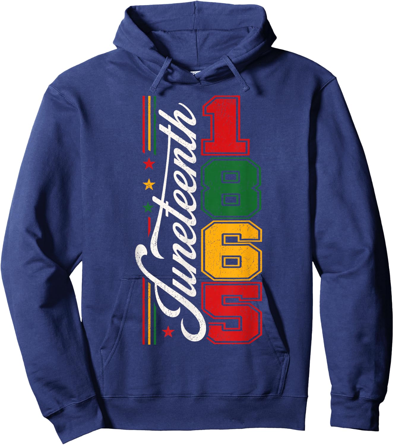 Juneteenth 1865 Black History African Culture Pride Hoodie - Hoodie | Navy