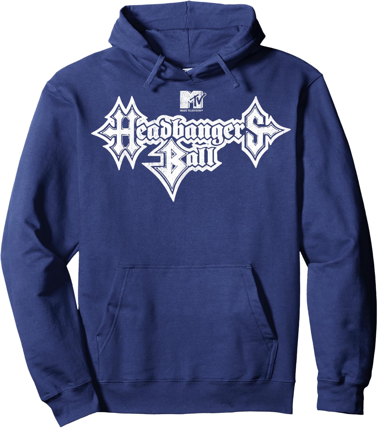 MTV Headbangers Ball Outline Logo Hoodie - Hoodie | Navy