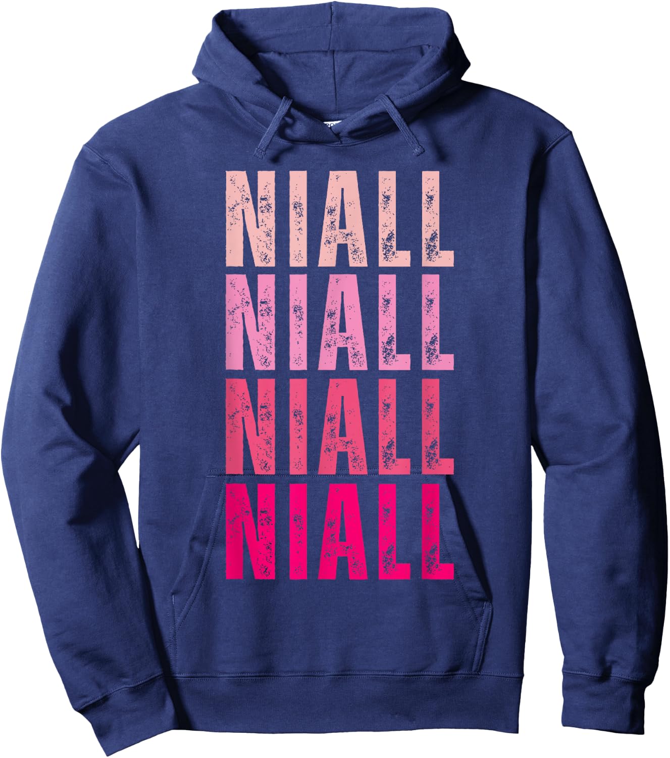 I Love Niall Vintage Personalized Name Niall Hoodie - Hoodie | Navy