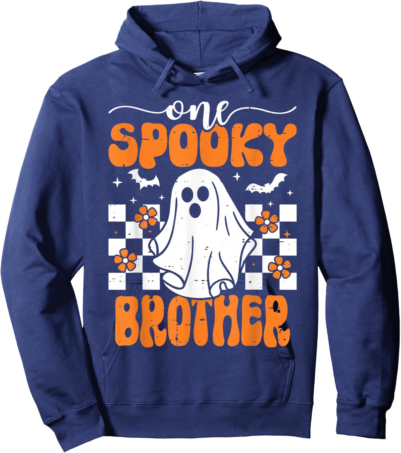 One Spooky Brother Matching Family Halloween Costumes Hoodie - Hoodie | Navy