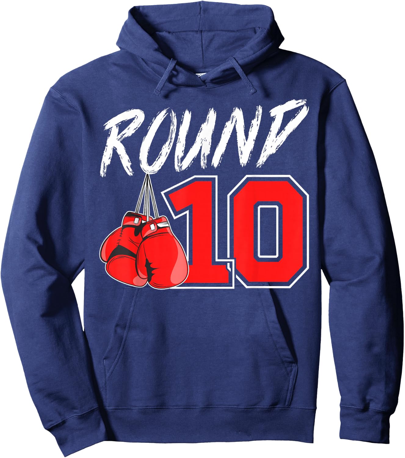 10th Birthday Boxing Boy 10 Year Old Boxer Bday Party Hoodie - Hoodie | Navy